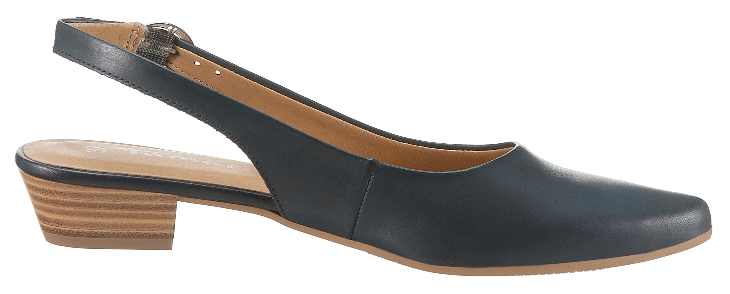 Tamaris Slingpumps »Trina«, Abendschuh, Sommerschuh, Blockabsatz, in schlichtem Design