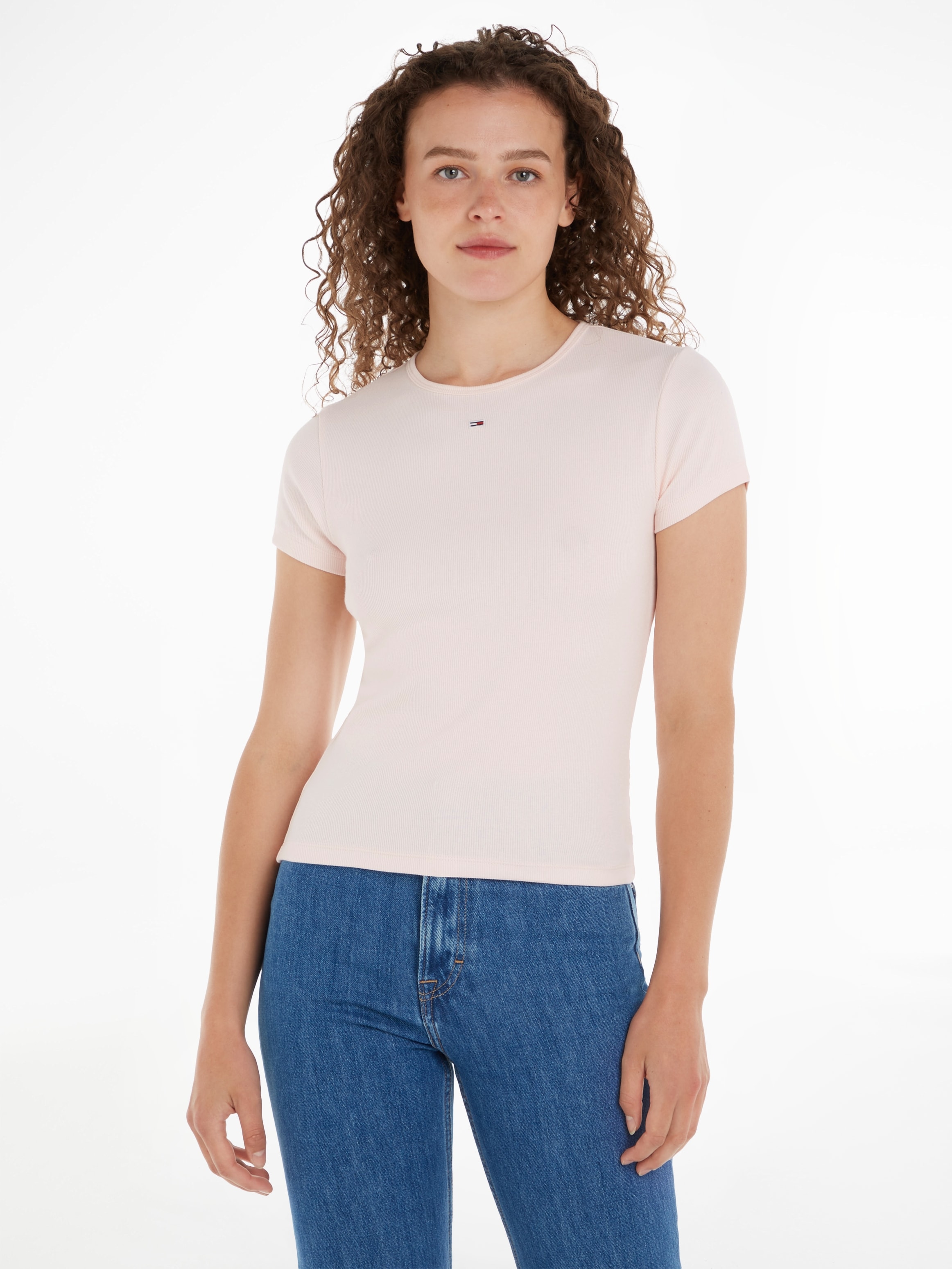 Tommy Jeans T-Shirt mit ESSENTIAL Jeans Shop OTTO im Tommy Logo-Flag Online SS«, »TJW BBY RIB
