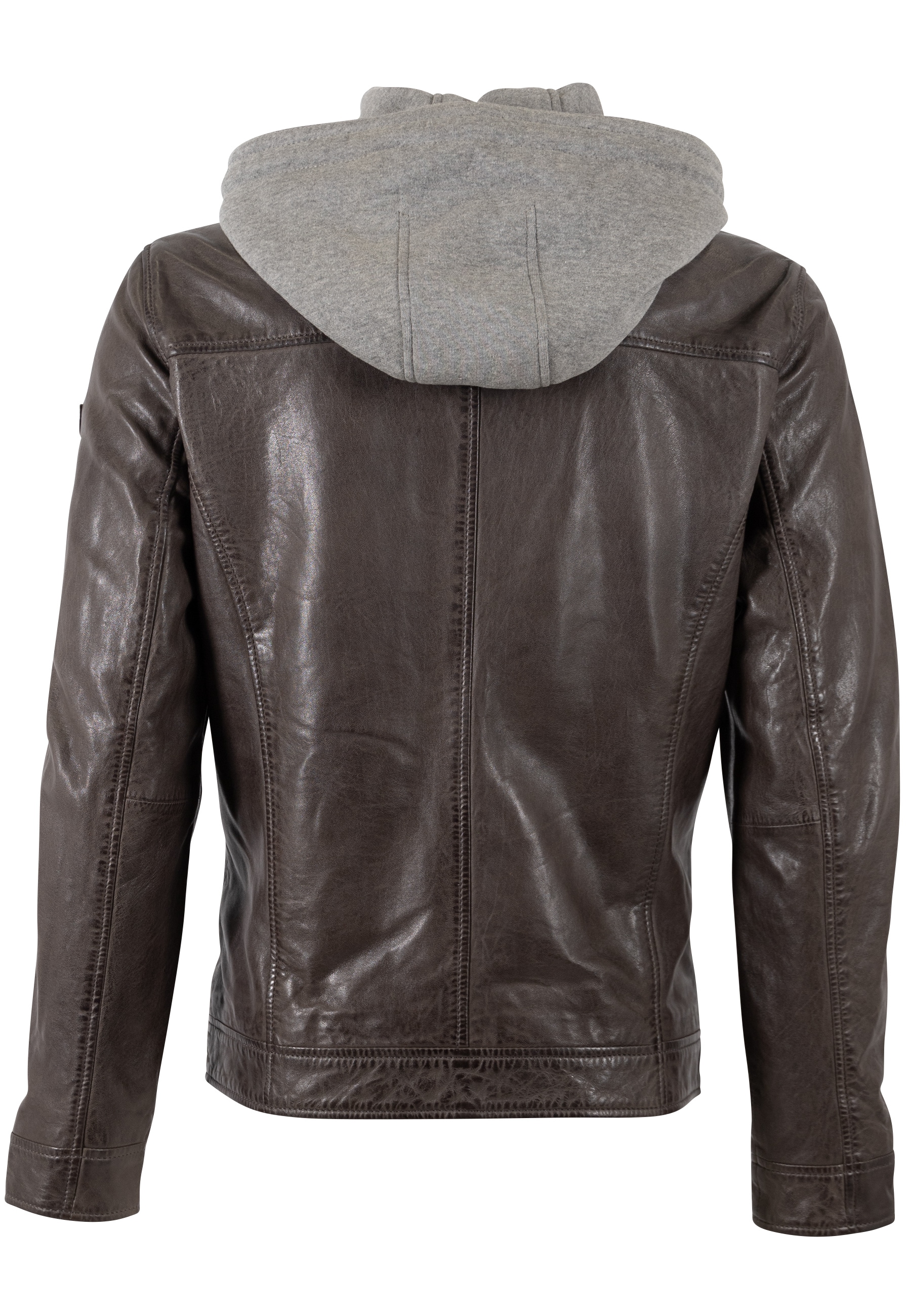 Mauritius Lederjacke »MMBarlo« mit Kapuze mit abnehmbarer Kapuze