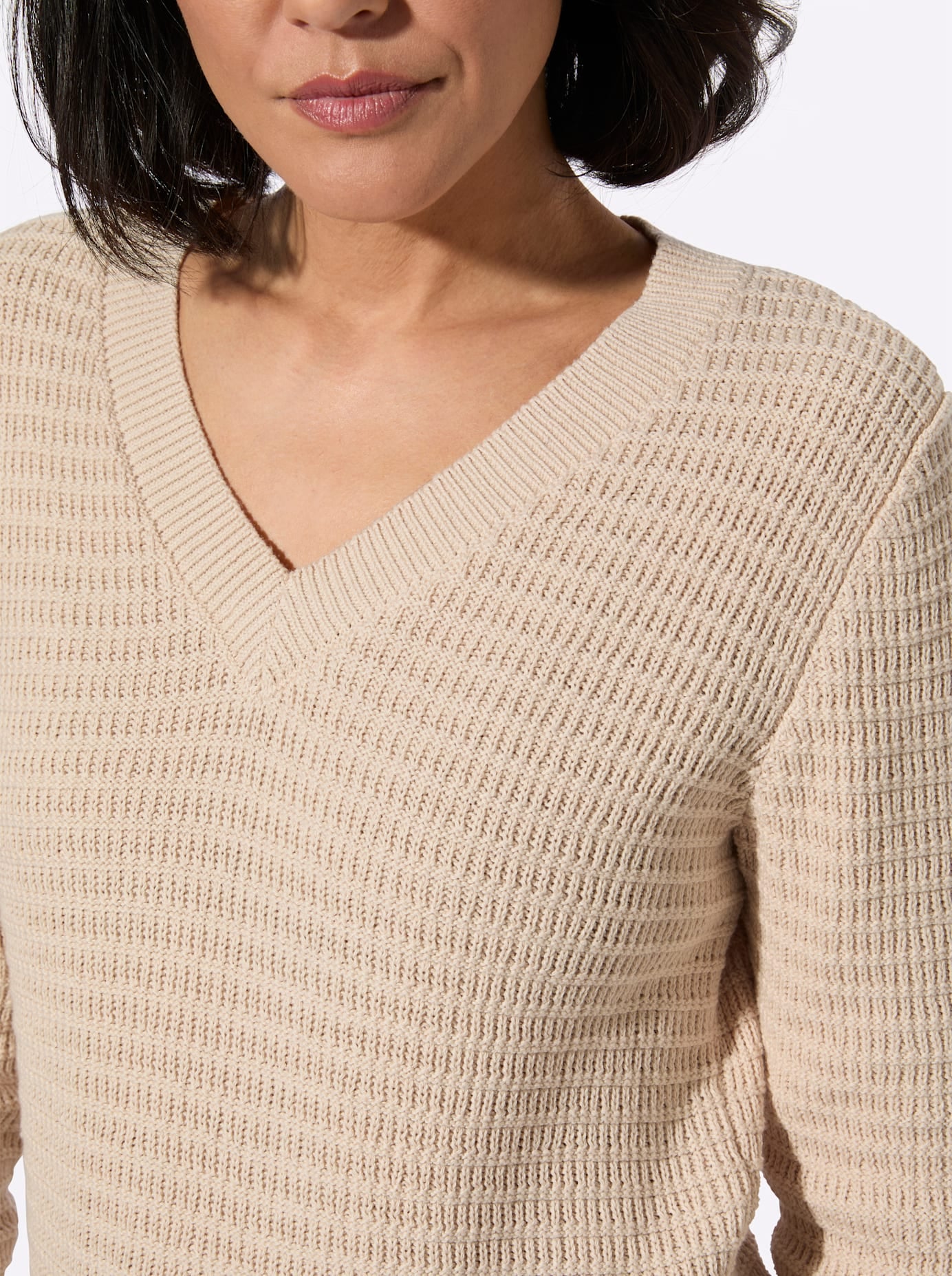 Casual Looks V-Ausschnitt-Pullover »V-Pullover«