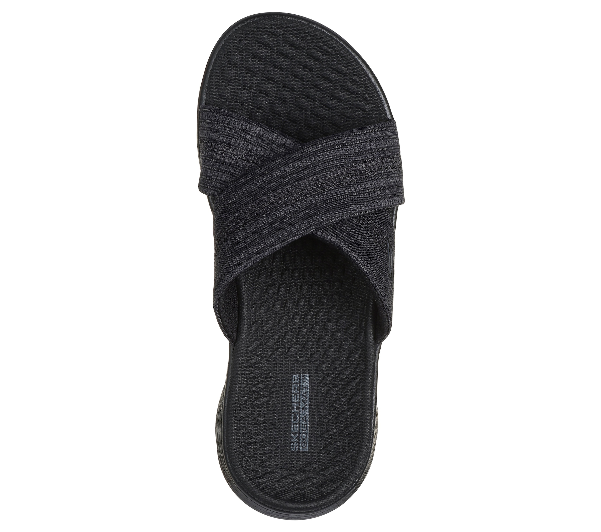Skechers Pantolette »GO WALK FLEX SANDAL-BUTTERFLY BLISS«  Keilabsatz, Sommerschuh, Schlappen mit Goga Mat Footbed