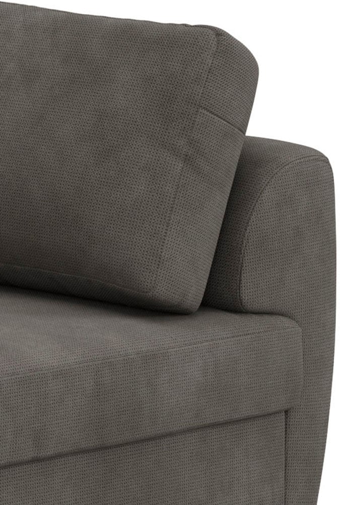 COTTA Ecksofa »Drift L-Form Ottomane, Breite 253 cm« optional auch mit Schlaffunktion, Wellenunterfederung