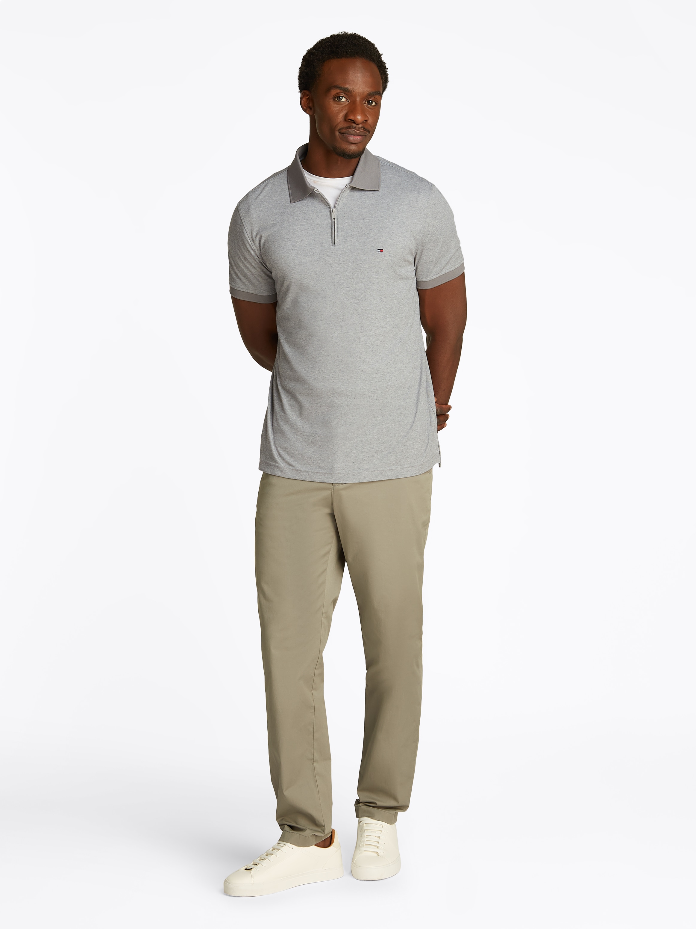 Tommy Hilfiger Poloshirt »PERFORMANCE OXFORD ZIP REG POLO«