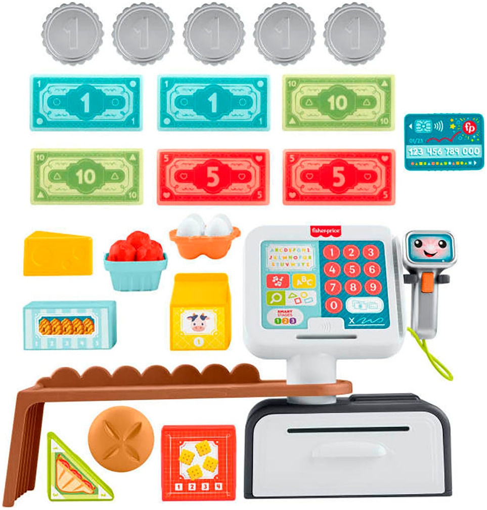 Fisher-Price® Lernspielzeug »Lernspaß Meine erste Spielkasse«, mit Sound und Liedern