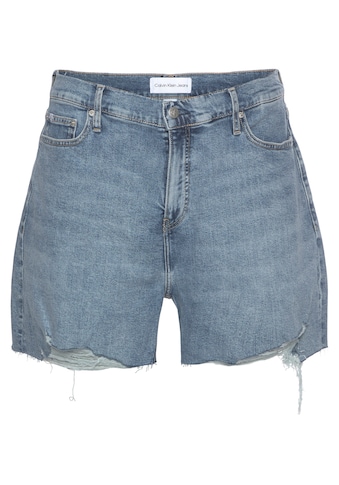 Calvin Klein Jeans Plus Shorts »MOM SHORT PLUS«, mit Destroyed-Effekten & Calvin Klein... kaufen