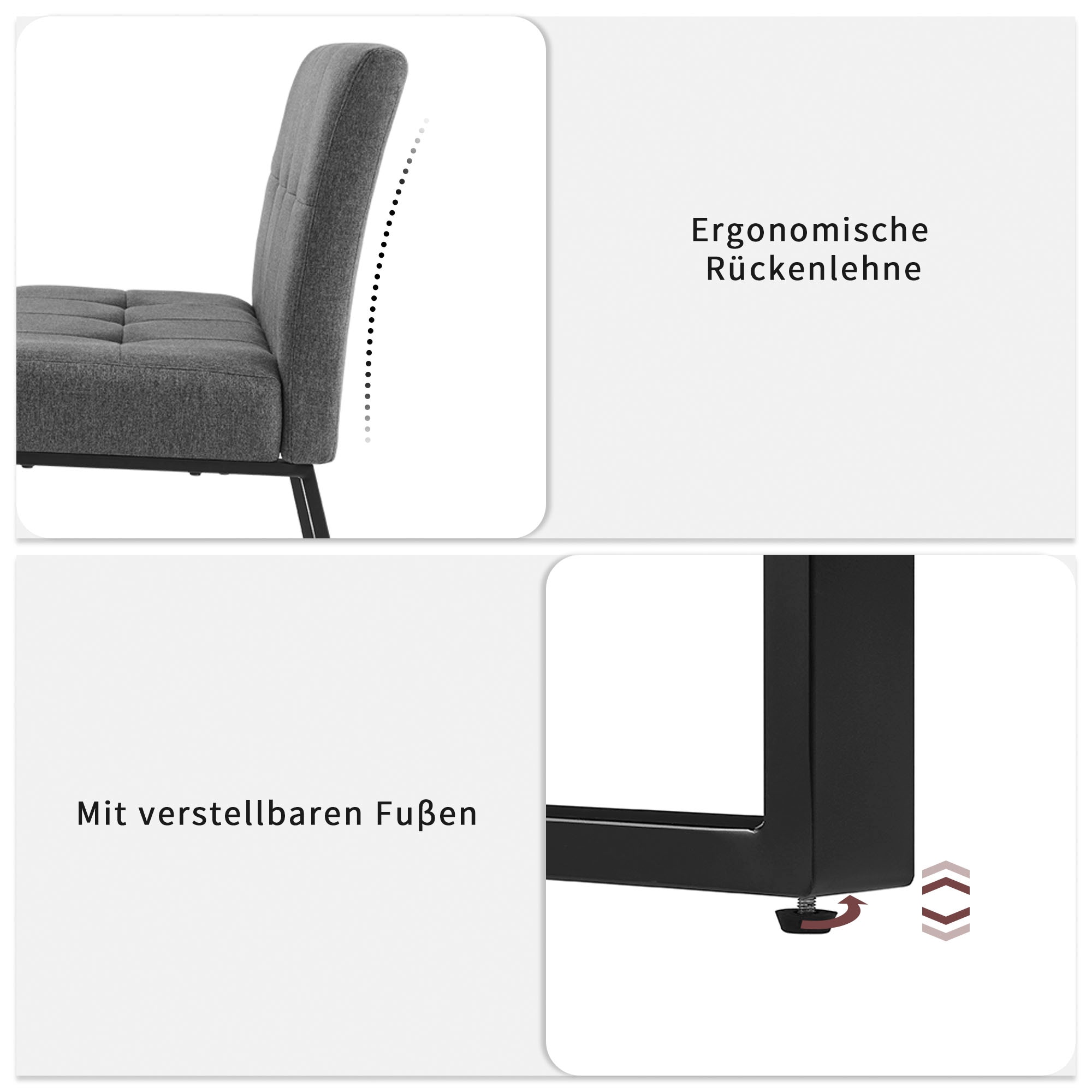 OTTO home Bank »Geranie« Strukturstoff Bezug, schwarzes Metallgestell, Breite 121 cm