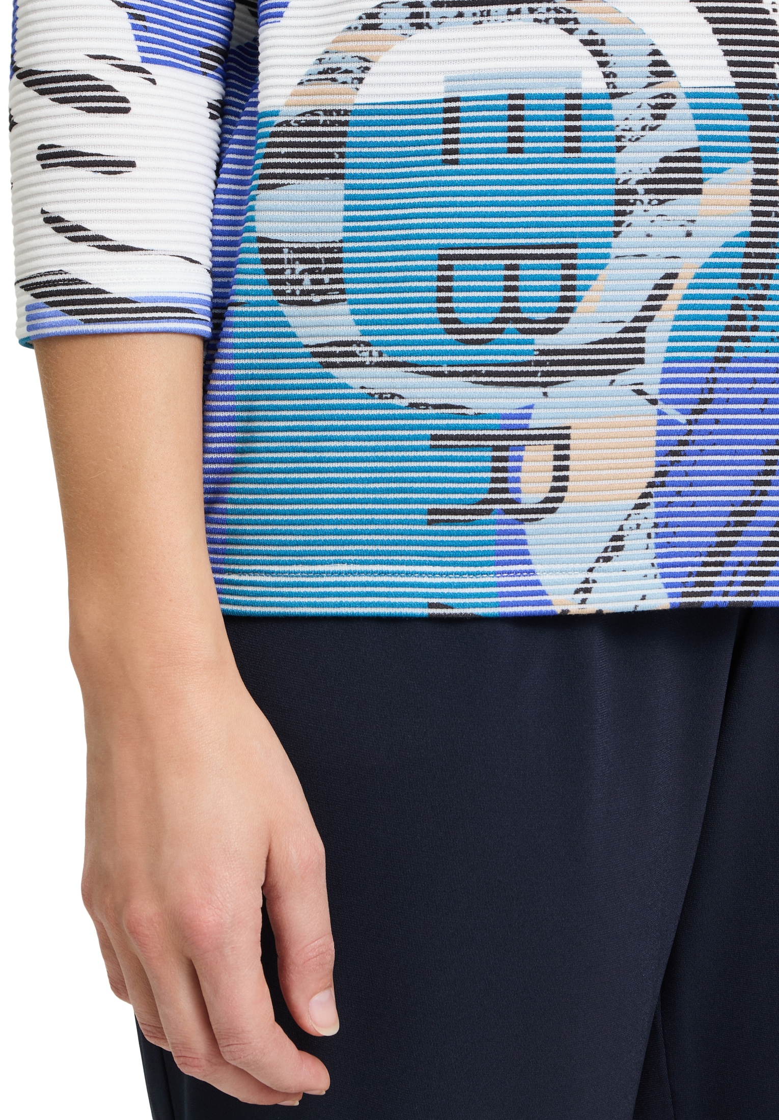 Betty Barclay Sweatshirt »Sweatshirt mit Rippenstruktur«