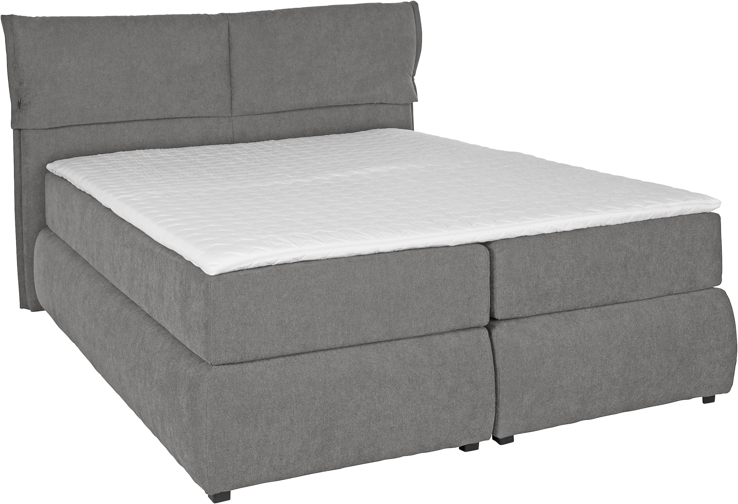 andas Boxspringbett »Jenson«, in 4 Farben, 4 Breiten, 3 Matratzenarten in 2 Härtegraden, Topper