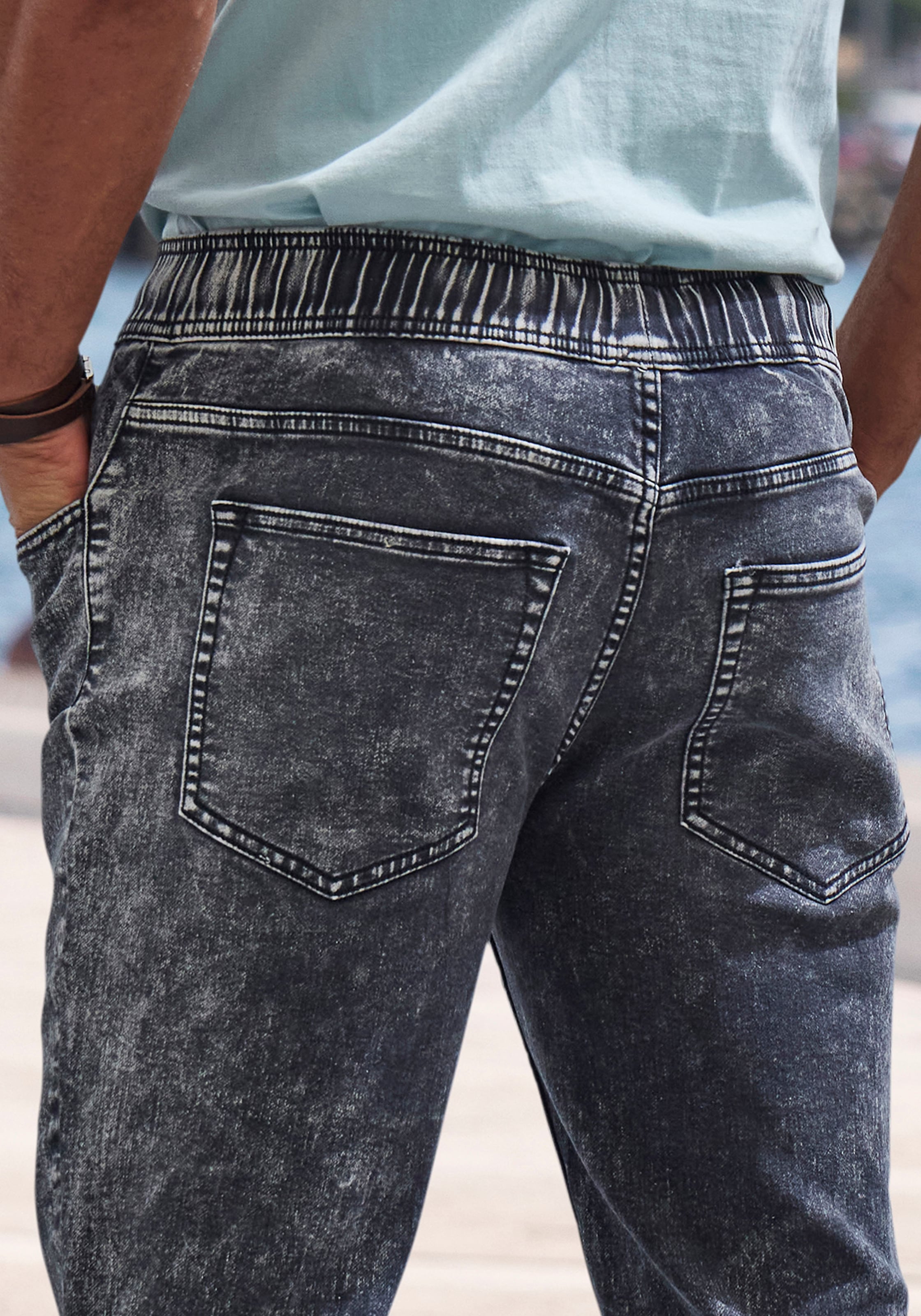 Buffalo Jogger Pants »Jogg Pants«, elastische Joggpants, moonwashed