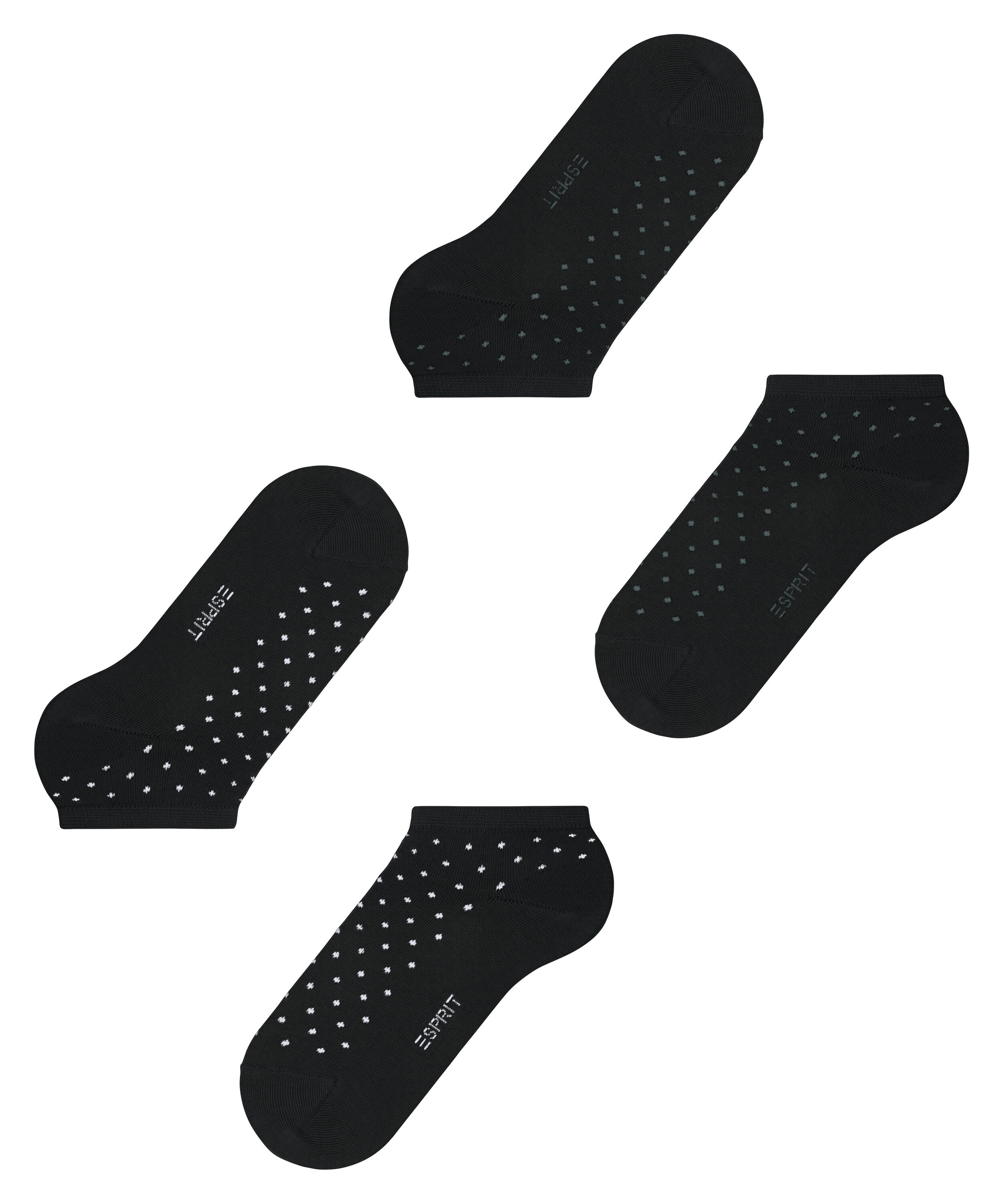 Esprit Sneakersocken »Fine Dot« 2 Paar,  Punktemuster, schmales Bündchen, Polka Dots