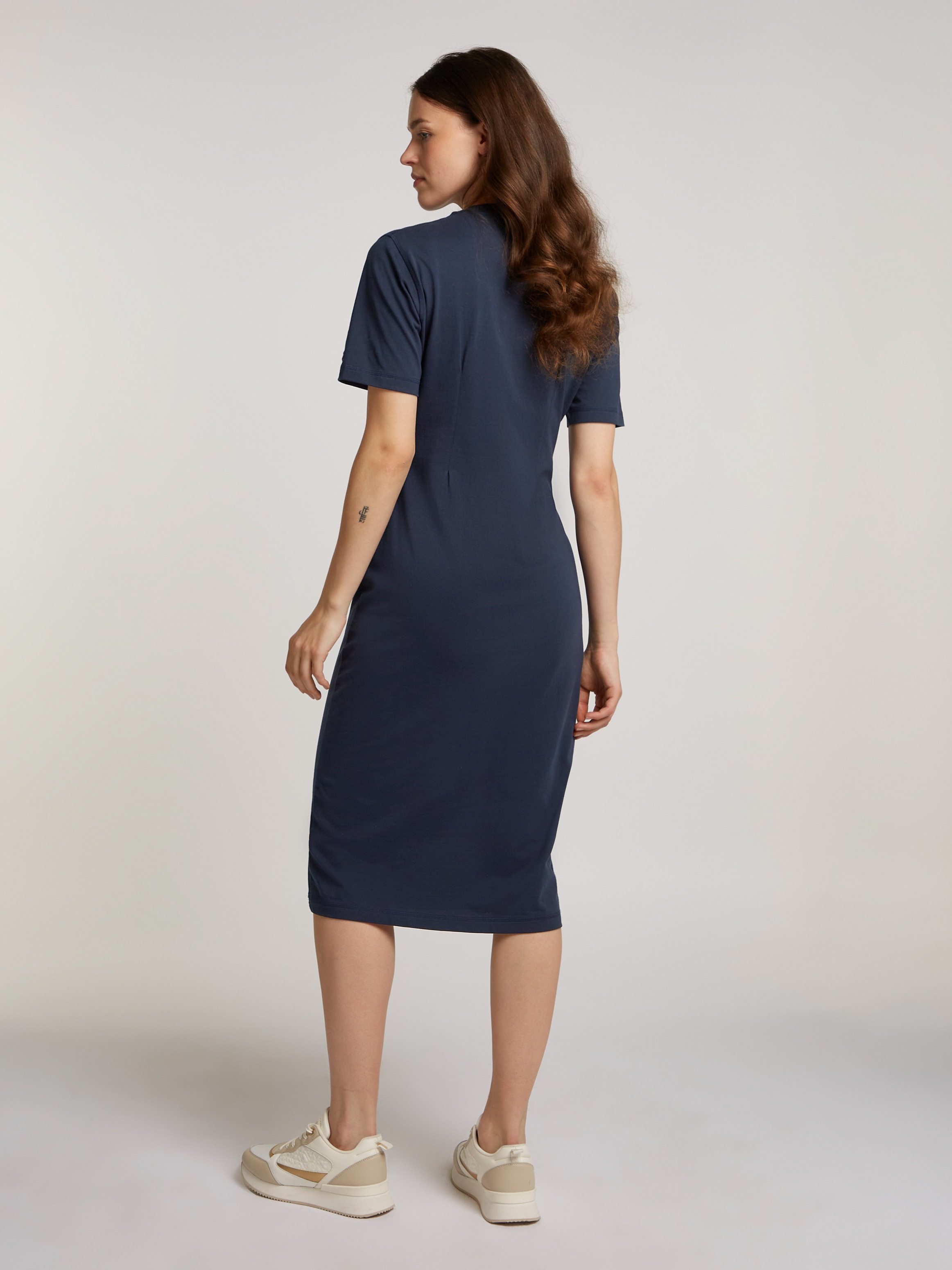 Tommy Hilfiger Shirtkleid »REG SCRIPT TEE DRESS SS«, mit Logoschriftzug
