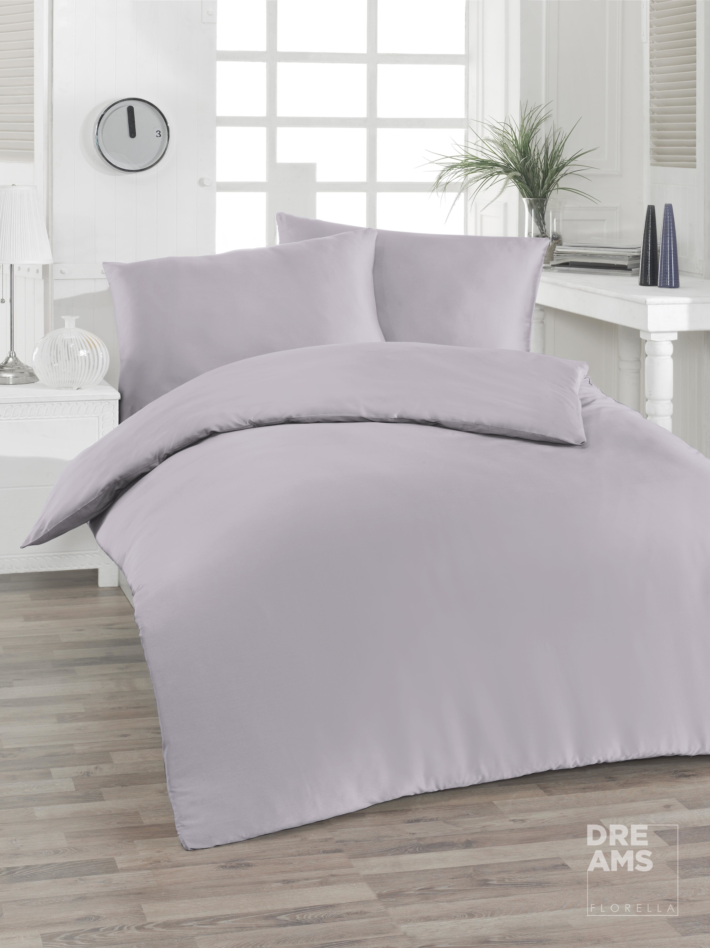 Florella Bettwäsche »Uni, 100 % TENCEL™ Lyocell« 2 Stk. tlg. Kissen mit edler Kantenverzierung