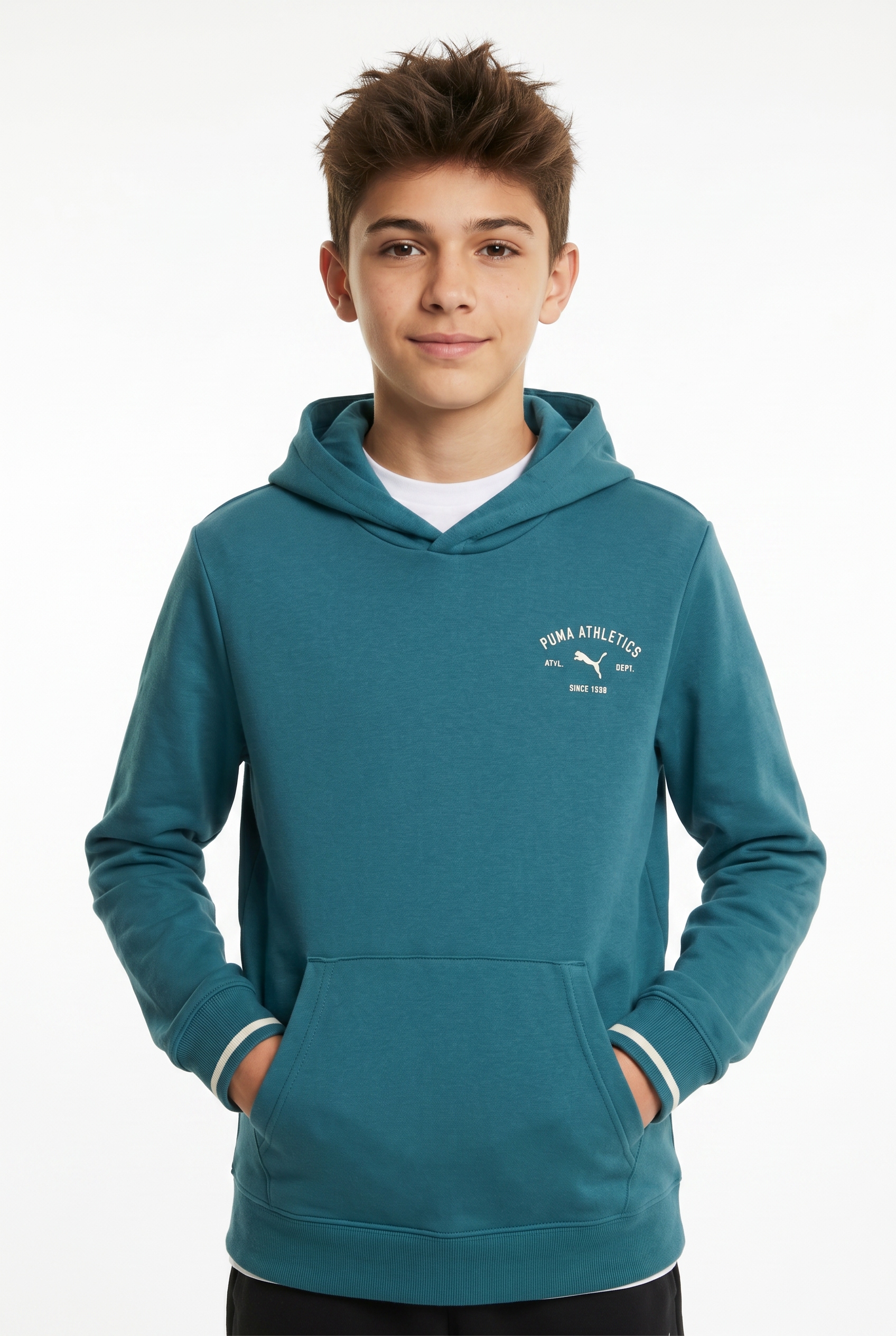 PUMA Kapuzensweatshirt »CLASS GRAPHIC HOODIE TR B«, für Jugendliche, mit Kapuze, Regular Fit, mit Kängurutasche

