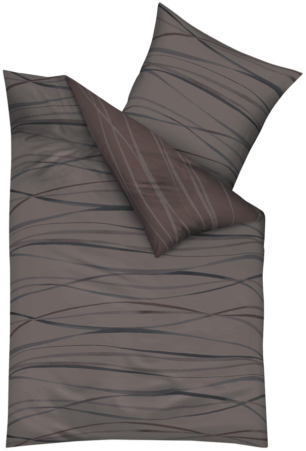 Wendebettwäsche »Motion«, (2 tlg.), aus 100% Baumwolle, in Mako-Satin oder Biber...