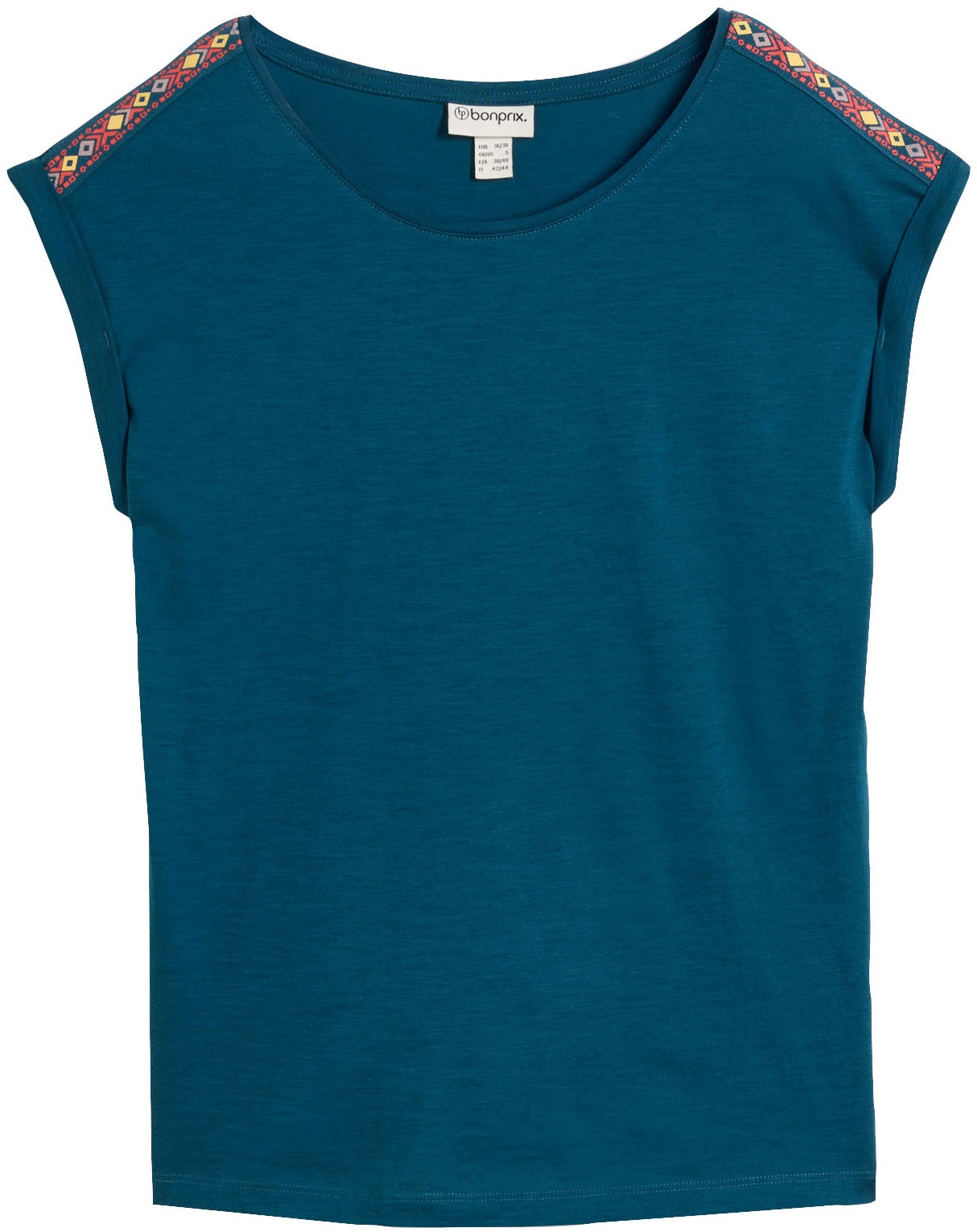 bonprix T-Shirt bequeme Passform, überschnittene Schultern, reine Baumwolle