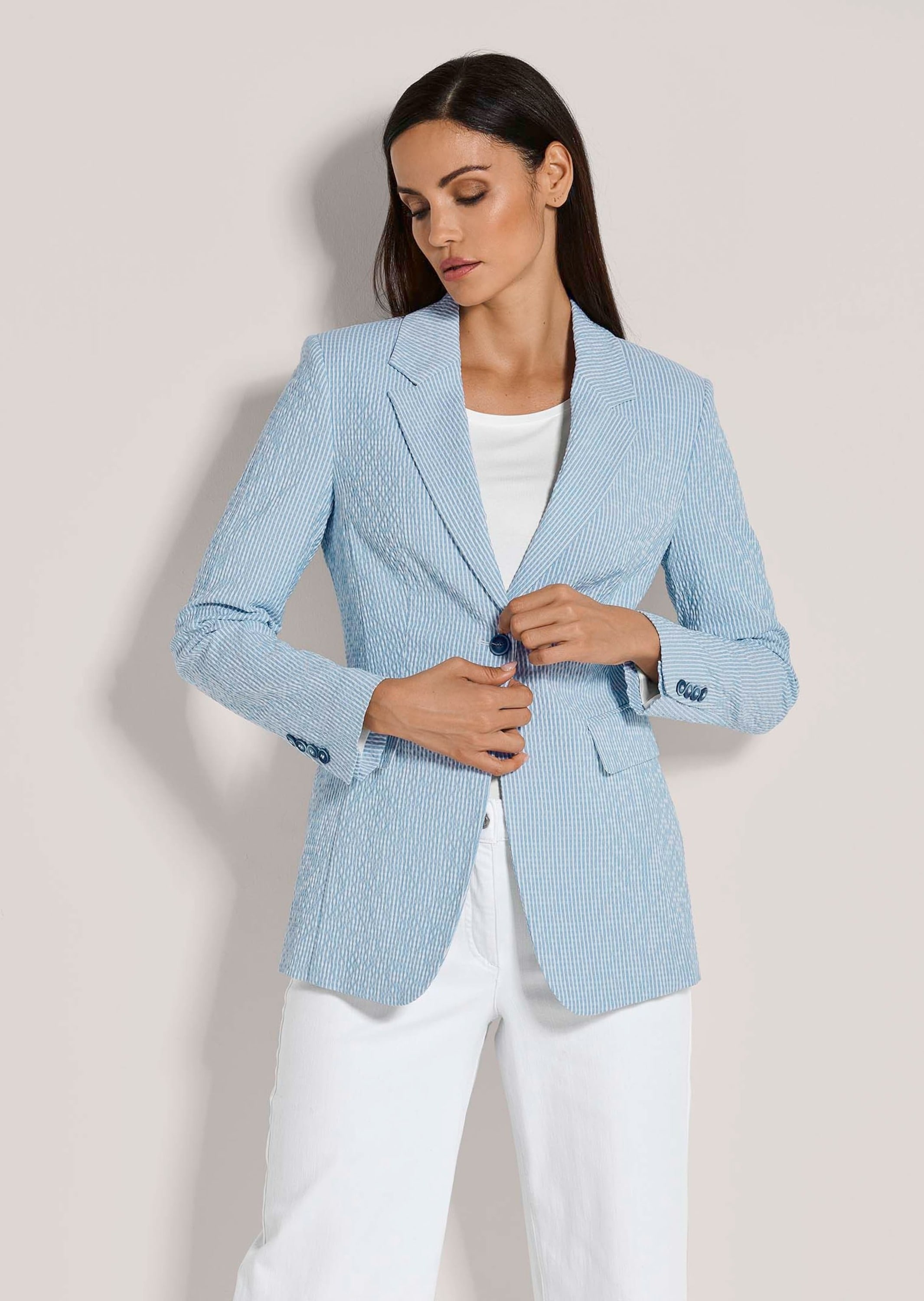 MADELEINE Jackenblazer »Blazer Seersucker-Blazer«