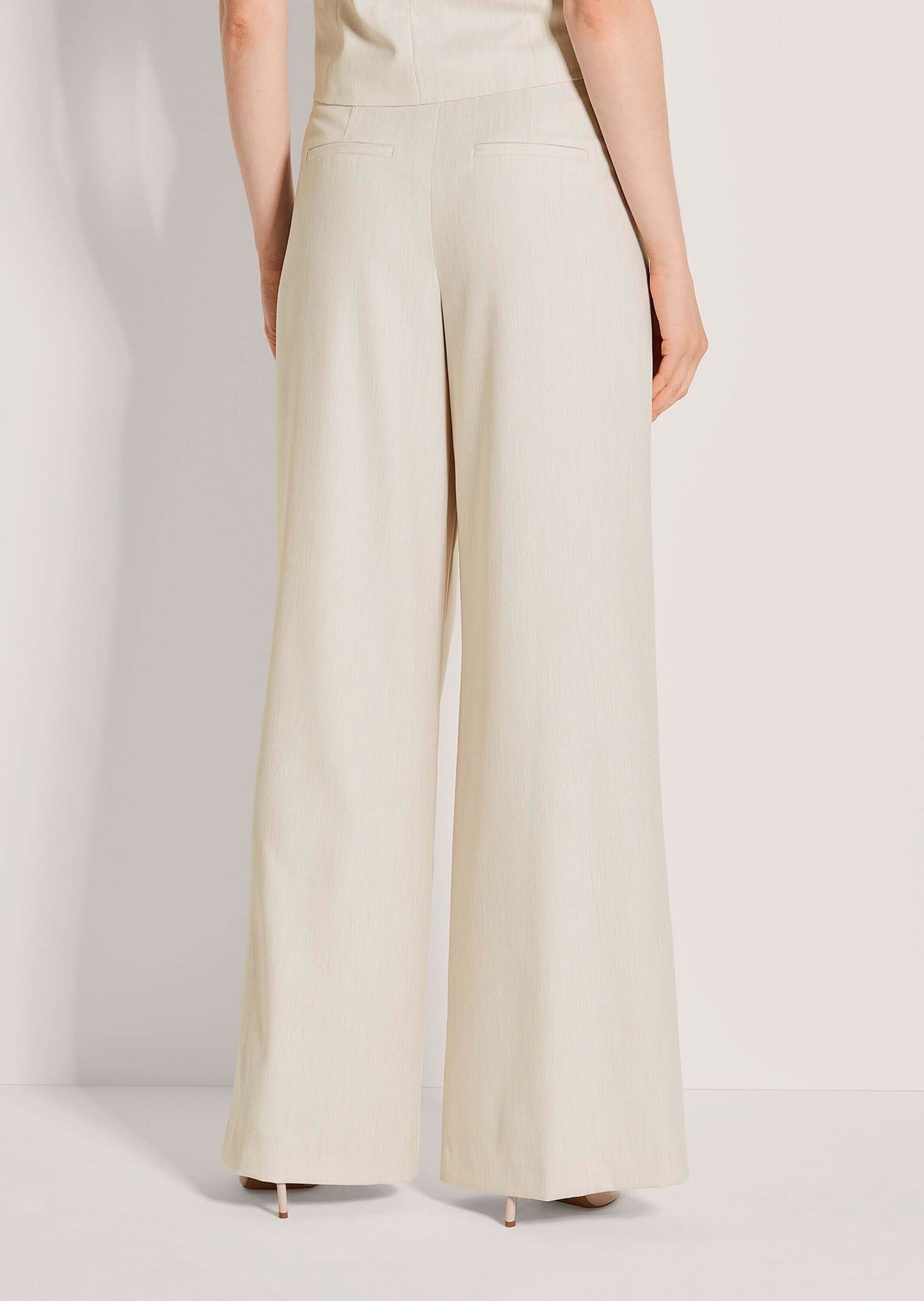 MADELEINE Stoffhose »Palazzohose Bundfaltenhose mit weitem Bein«