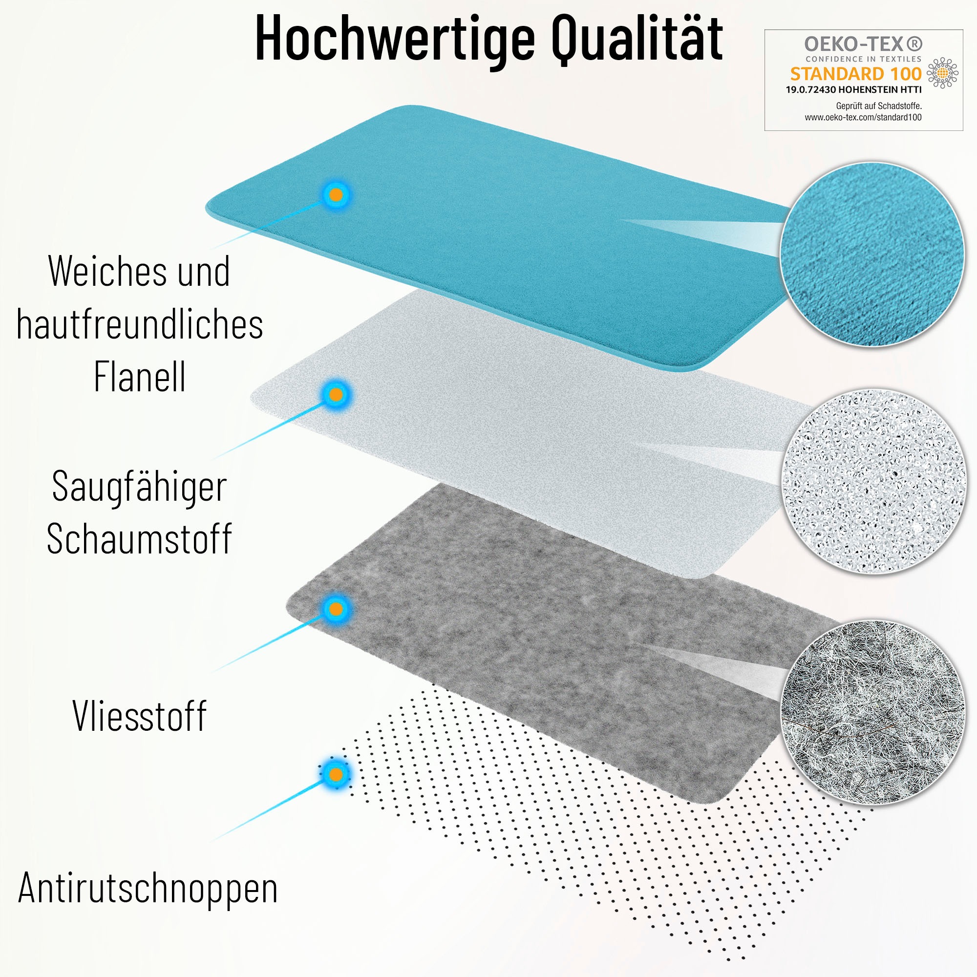 Sanilo Schaum-Badematte »Delphin Korallen«, Memory Schaum-rutschhemmend beschichtet, fußbodenheizungsgeeignet-schnell trocknend-strapazierfähig, super weich, kräftige Farben, rutschhemmend, waschbar, Ø80cm