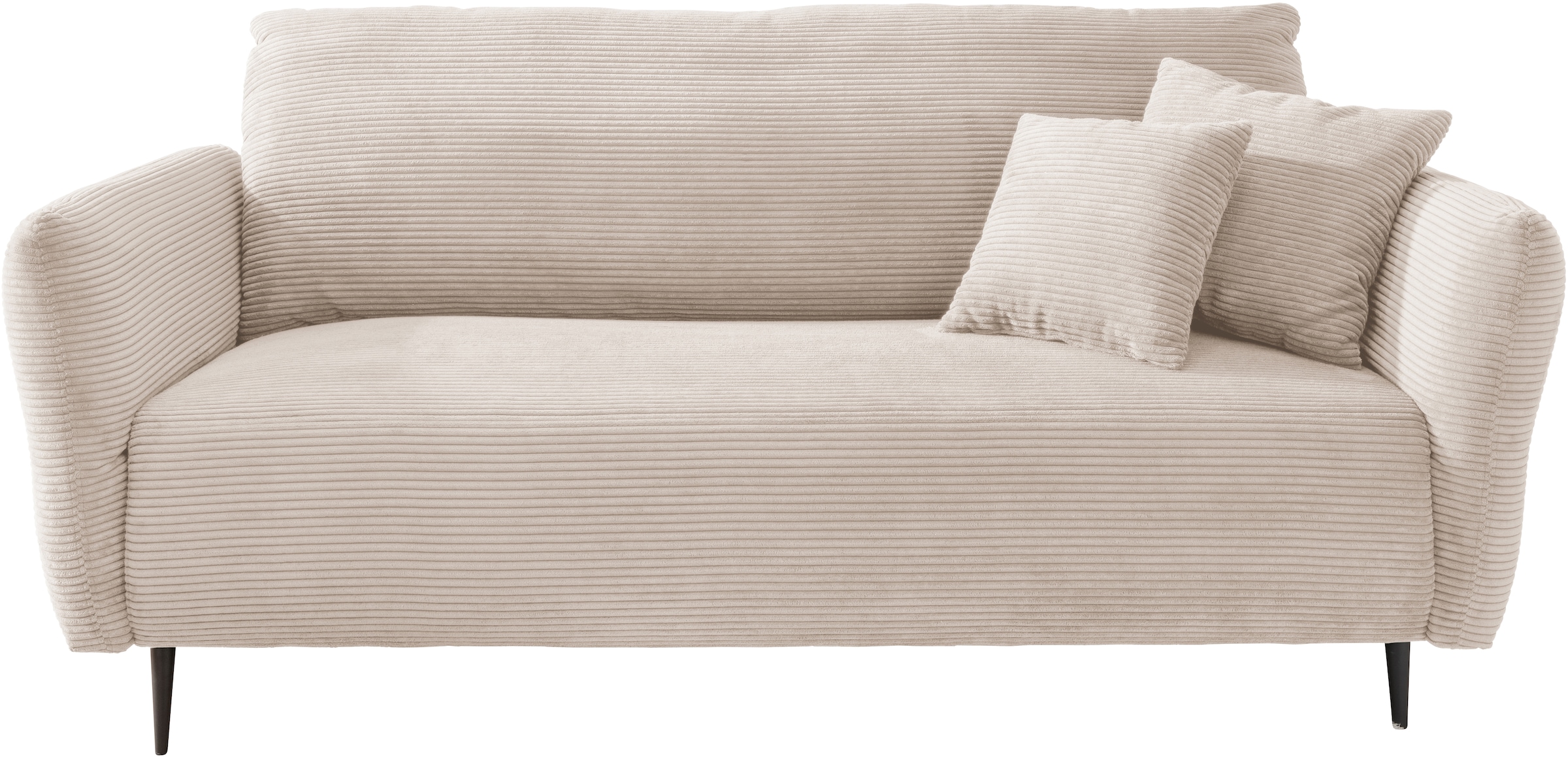 Home affaire Polstergarnitur »Lazio modern und bequem, schmale Armlehnen, tolle Detailverarbeitung« Set, 3-Sitzer und 2-Sitzer, 2 Stk. tlg. zwei verschiedene Fußfarben wählbar