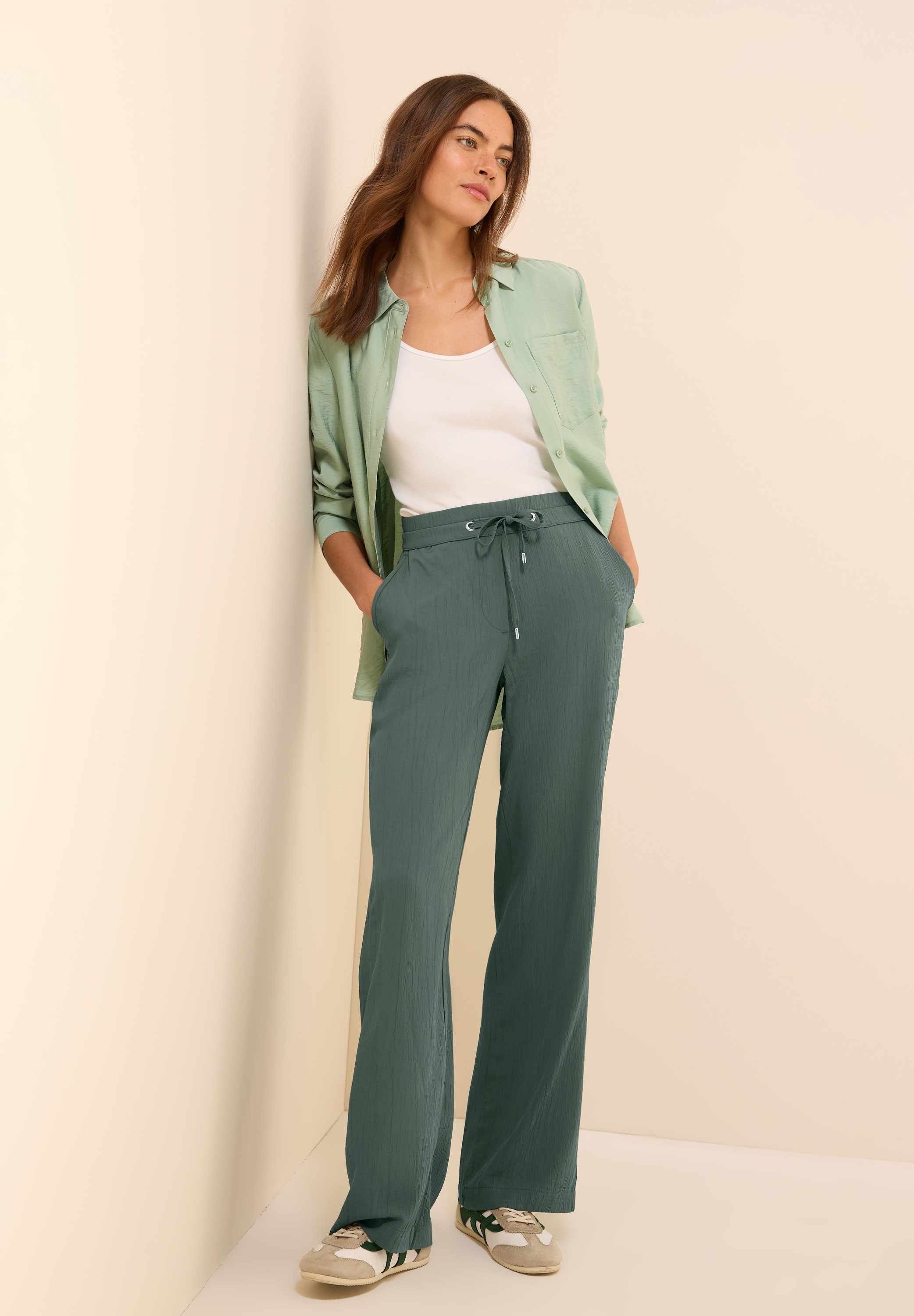 Cecil Stoffhose »Style Neele«, mit elastischem Bund und Tunnelzug