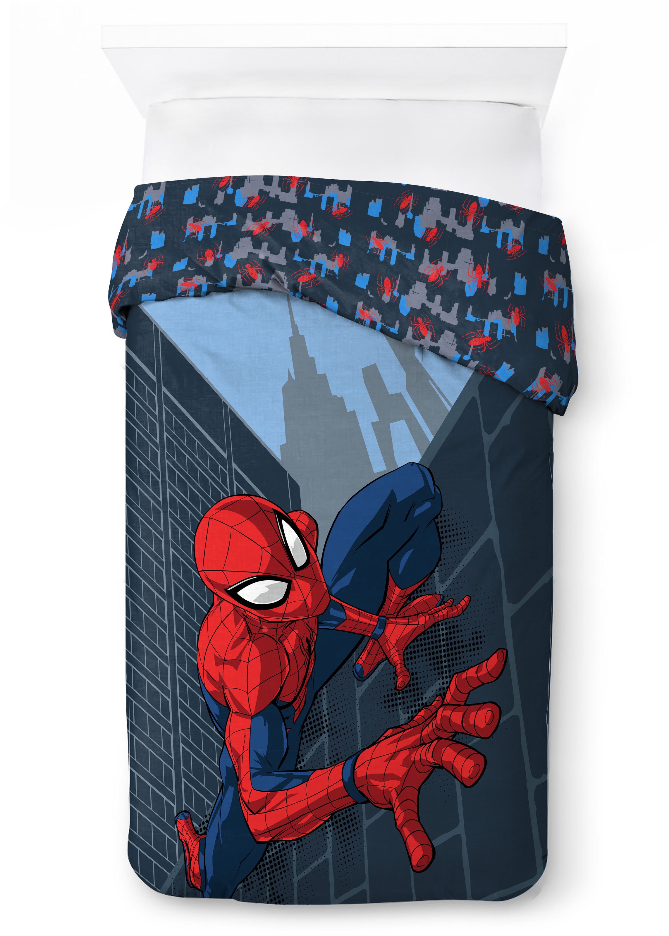 MARVEL Kinderbettwäsche »Marvel Spiderman Bettbezug-Set 135x200 cm + Kissenbezug 80x80 cm« 2 tlg. 100 % Baumwolle, maschinenwaschbar, wendbar