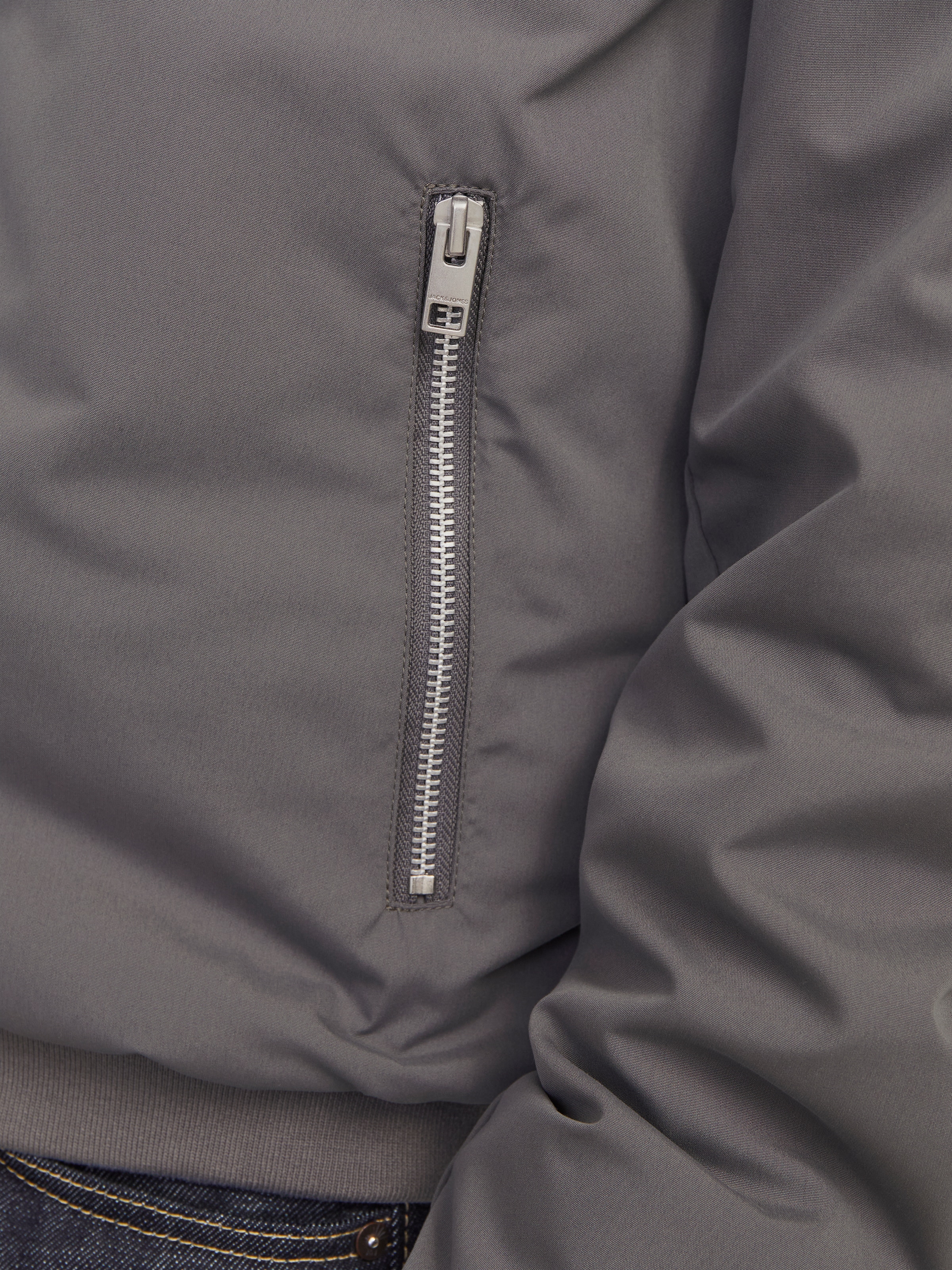 Jack & Jones Blouson »JJERUSH HARRINGTON BOMBER NOOS«, ohne Kapuze, mit Stehkragen