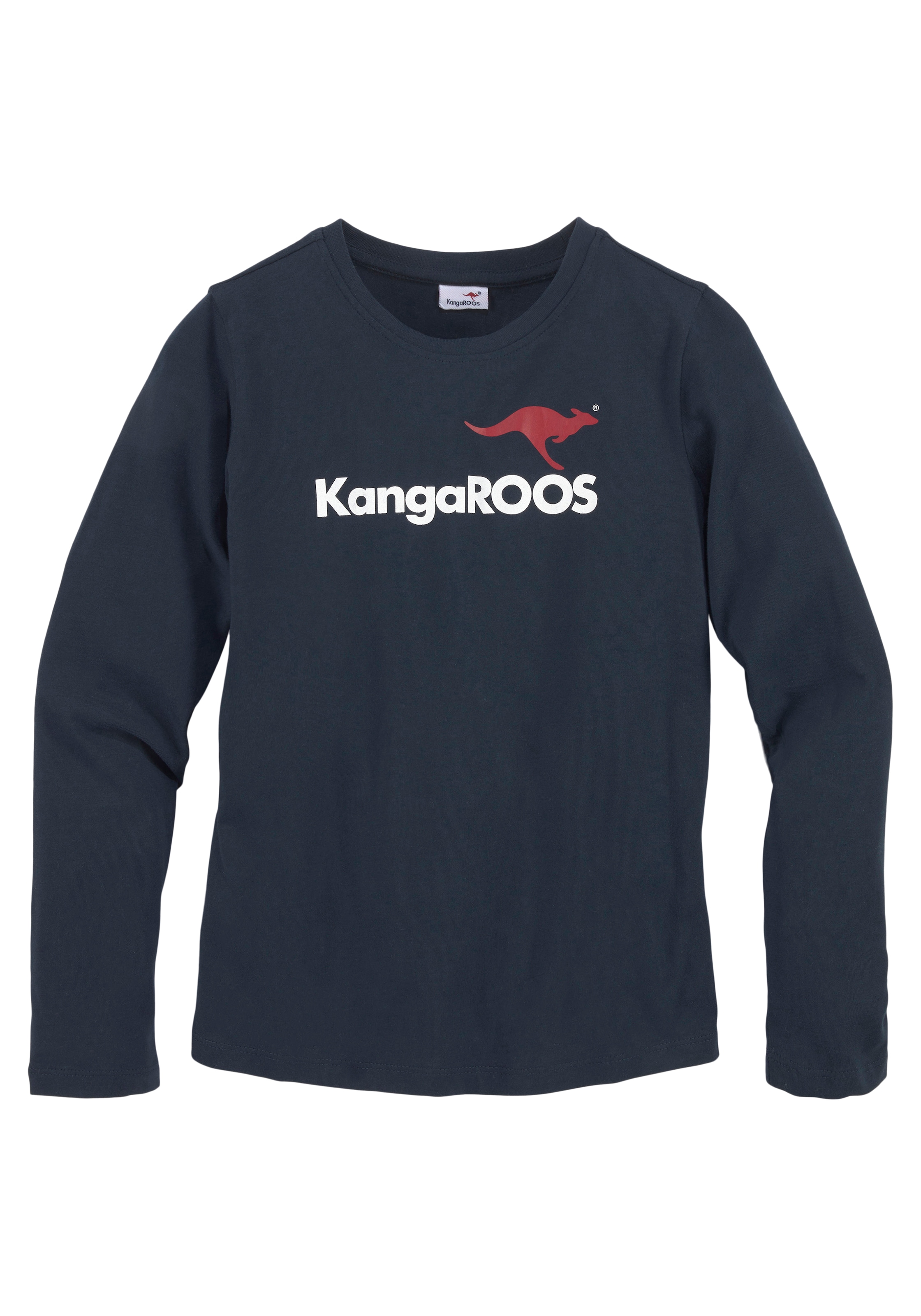 KangaROOS Langarmshirt »Basic Logo«