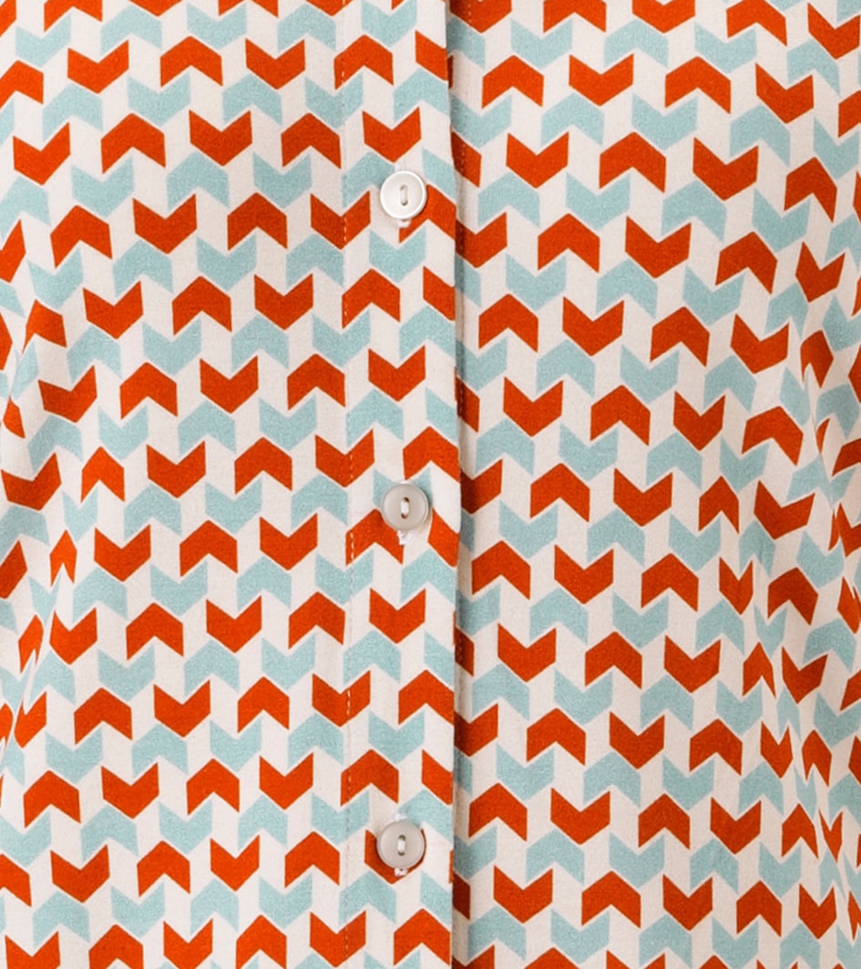 Aniston SELECTED Hemdbluse mit extravaganten, grafischen Retro-Muster - NEUE KOLLEKTION