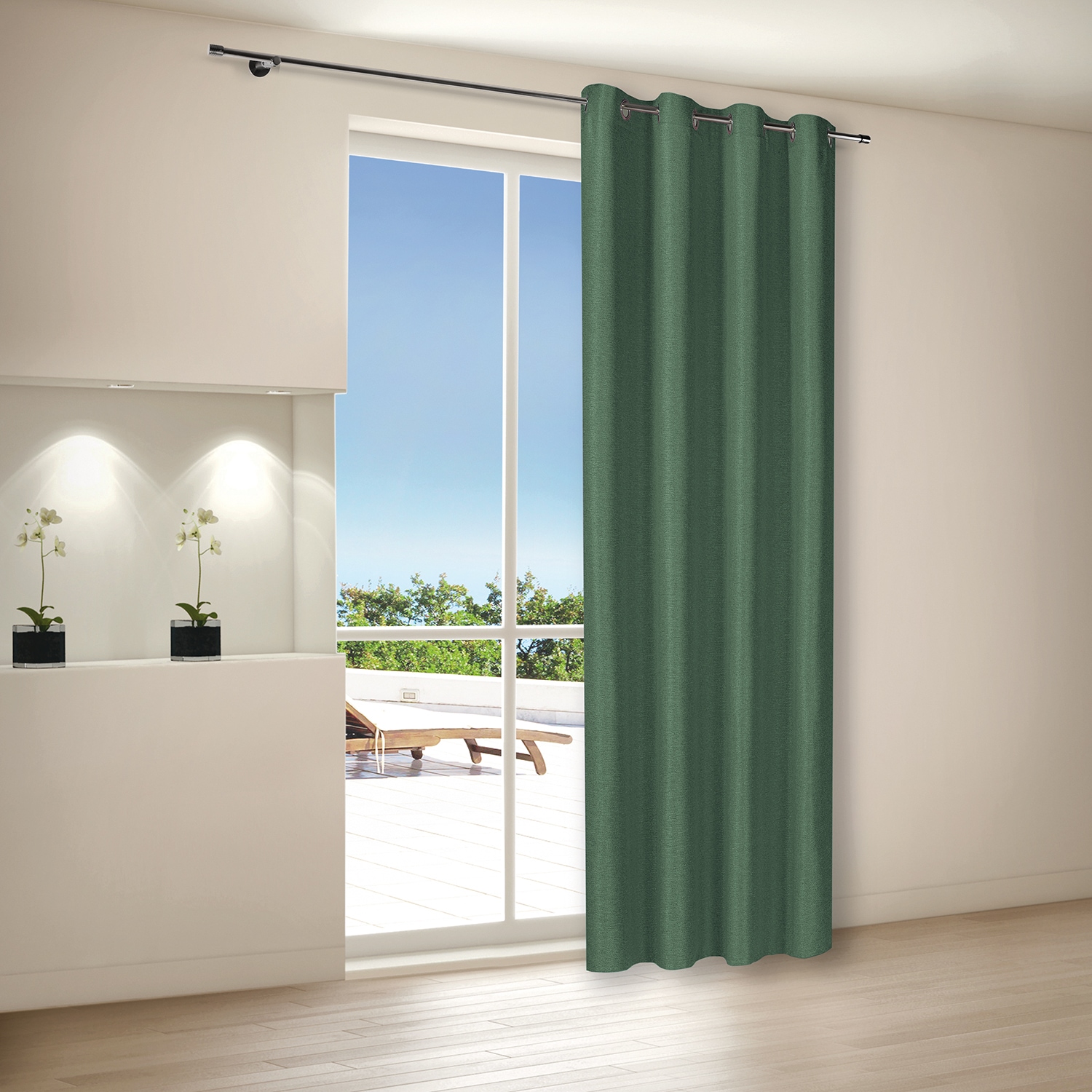 Home Living by Gerster Gardine »Aurora« Ösen 1 Stk. tlg. SB-Ösenschal "Aurora" aus Dekostoff