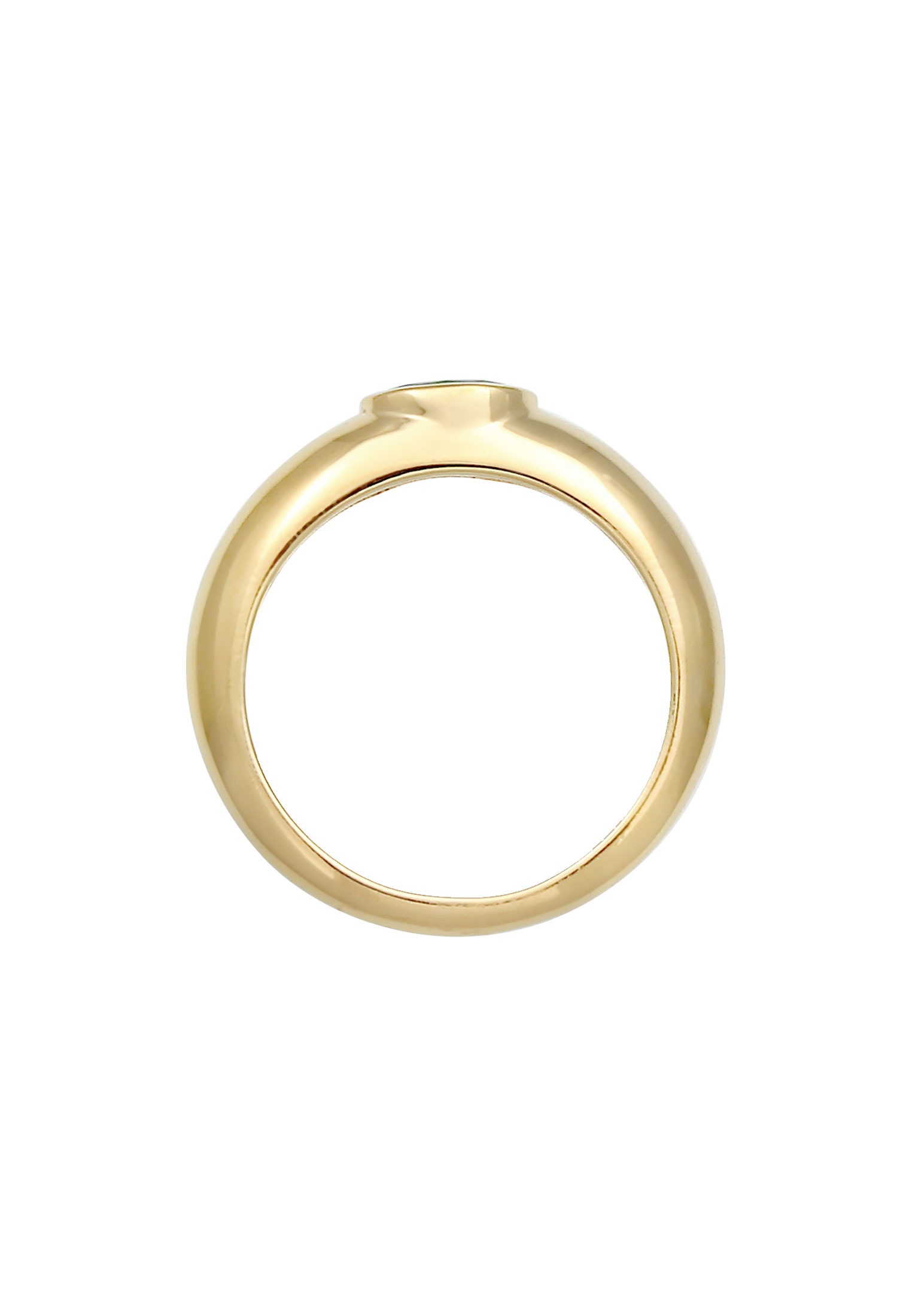Elli Silberring »Ring Bandring Zirkonia Oval Solitär 925 Sterling Silber«