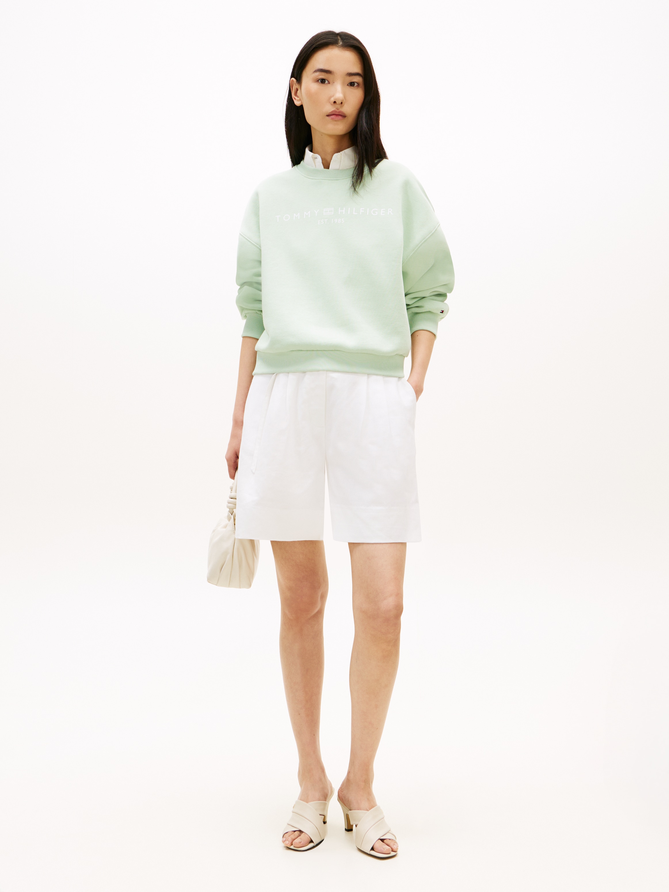 Tommy Hilfiger Sweatshirt »CORP LOGO MDRN SWTSRT«, Baumwollmischung
