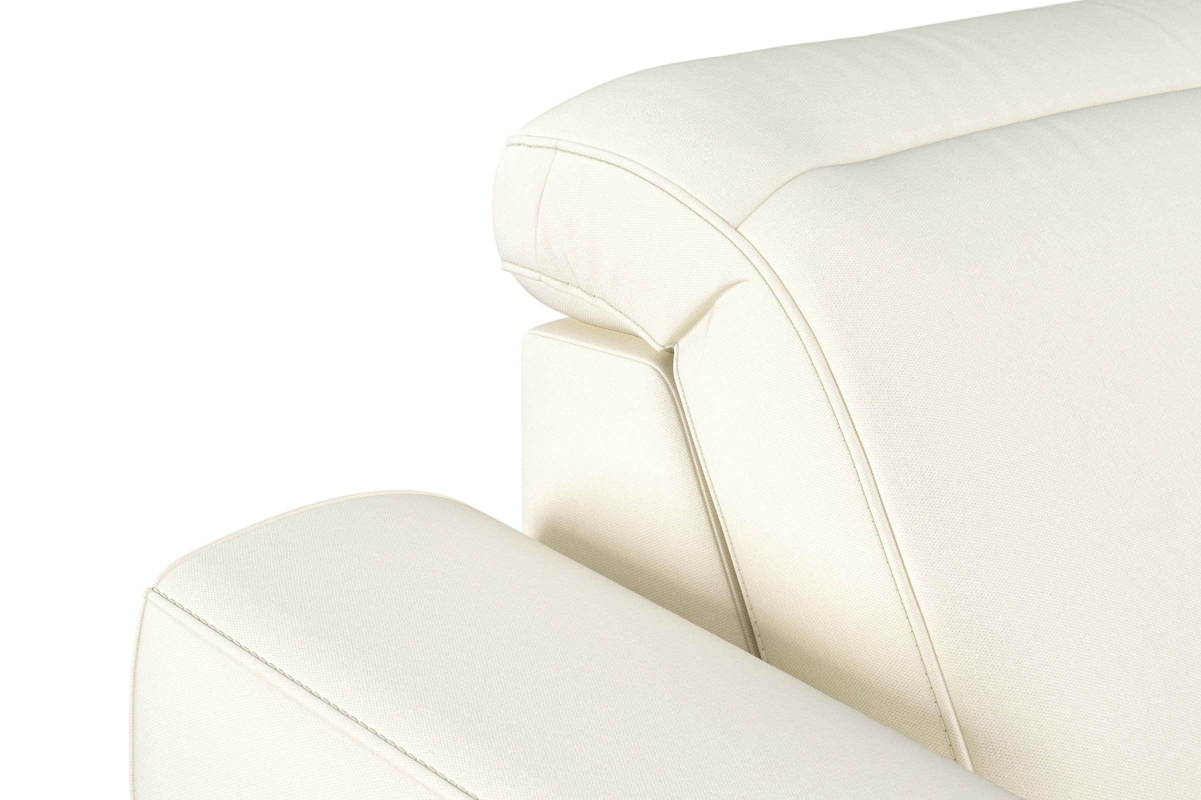 sit&more Ecksofa »Dundee L-Form«, mit Federkern und Massivholzfüßen, wahlweise mit Kopfteilverstellung