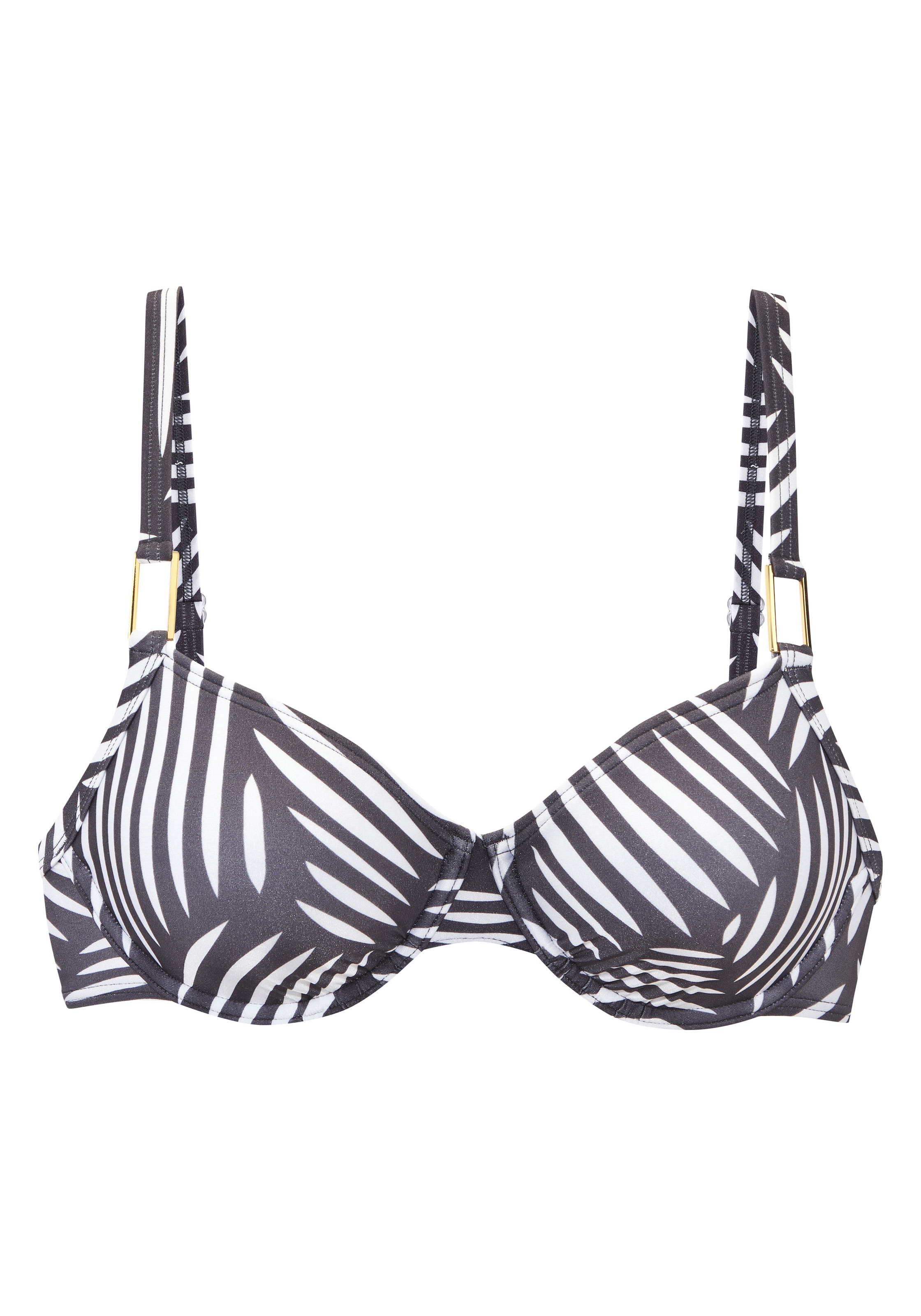 LASCANA Bügel-Bikini-Top »Liv« Mit goldfarbenen Schnallen