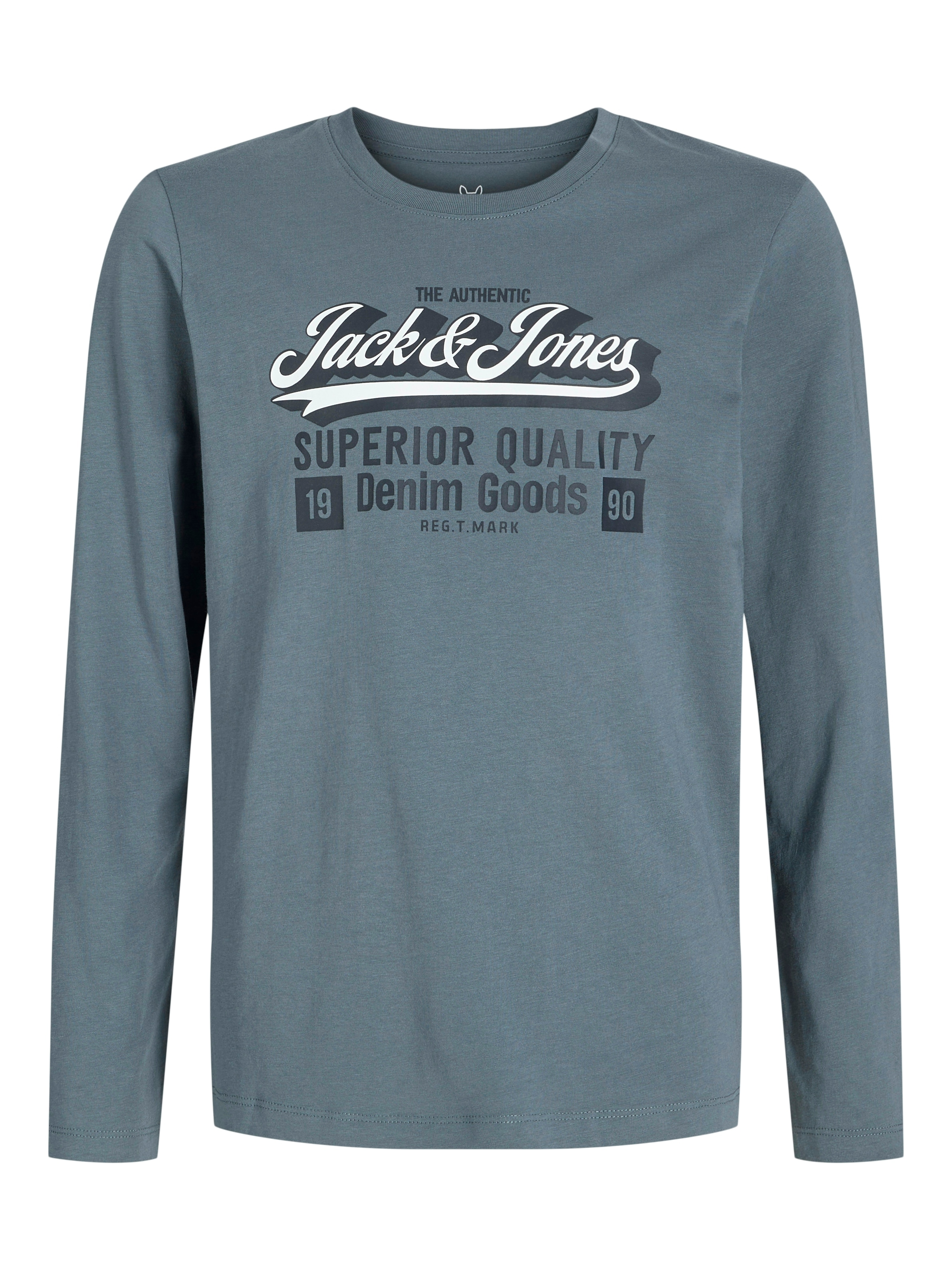 Jack & Jones Junior Langarmshirt »JJELOGO TEE LS O-NEC 2 COL AW25 NOOS JNR«