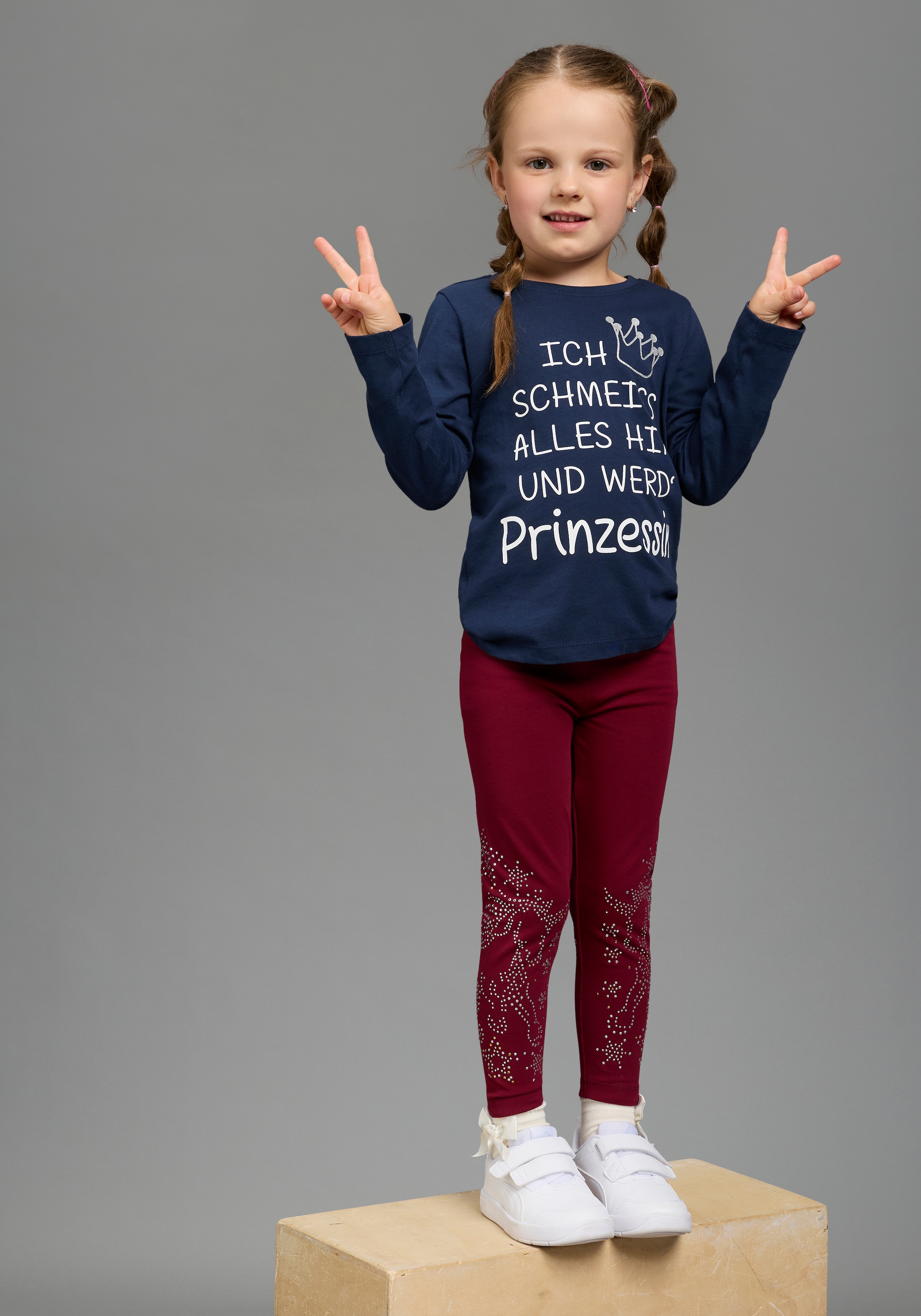 KIDSWORLD Leggings », Strass besezGLITZER PFERD«  Mit Glitzer Pferd verziehrt