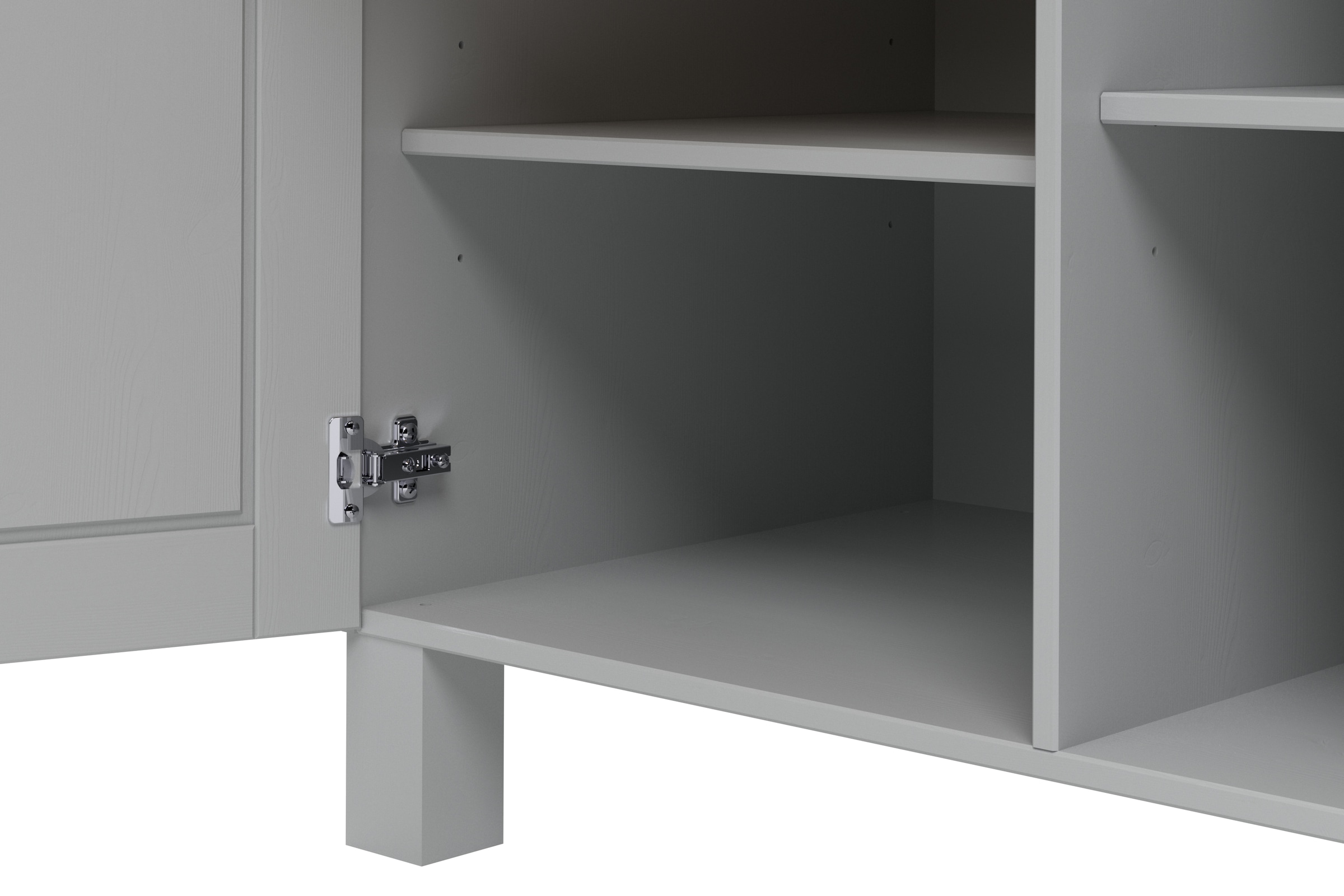 Home affaire Hochschrank »Alby2«, Mit Metallgriffen, Breite 75 cm