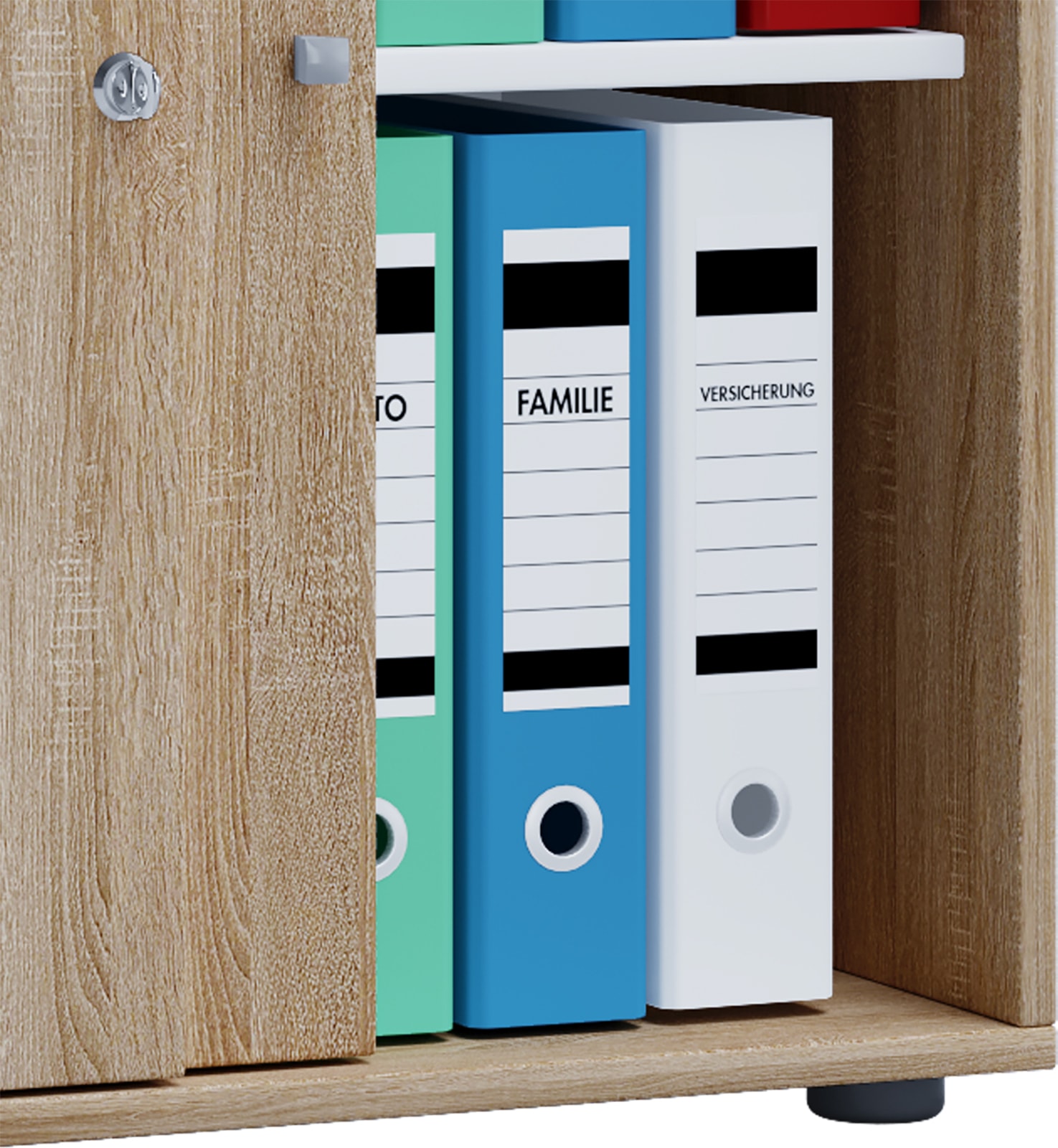 VCM Aktenschrank »Büroschrank Aktenschrank Schiebetüren Lona 2fach«