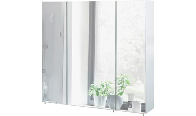 Schildmeyer Spiegelschrank »Basic«, Breite 80 cm, 3-türig, Glaseinlegeböden, Made in... kaufen