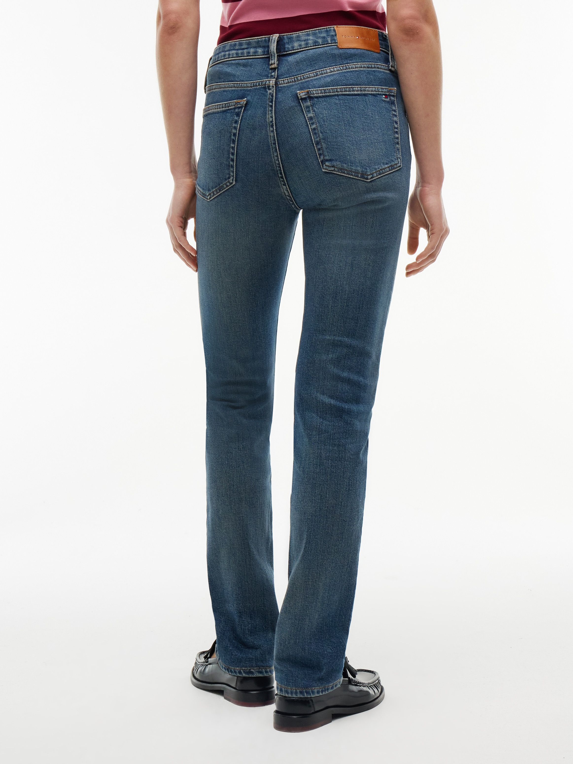 Tommy Hilfiger Slim-fit-Jeans »HARLOW MID RISE SLIM ESSENTIAL« Baumwollmischung, slim fit, mid waist