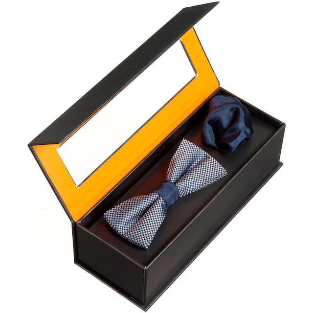 MONTI Fliege, (Set, 2 St.), Fliege im Minimal-Muster, mit farblich  passendem Uni-Einstecktuch online kaufen