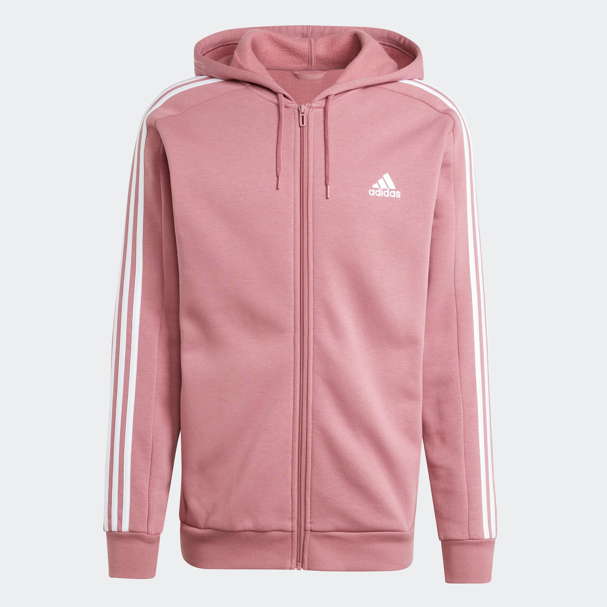 adidas Sportswear Kapuzensweatjacke »M 3S FL FZ HD«, angenehmes Material aus Baumwollmix