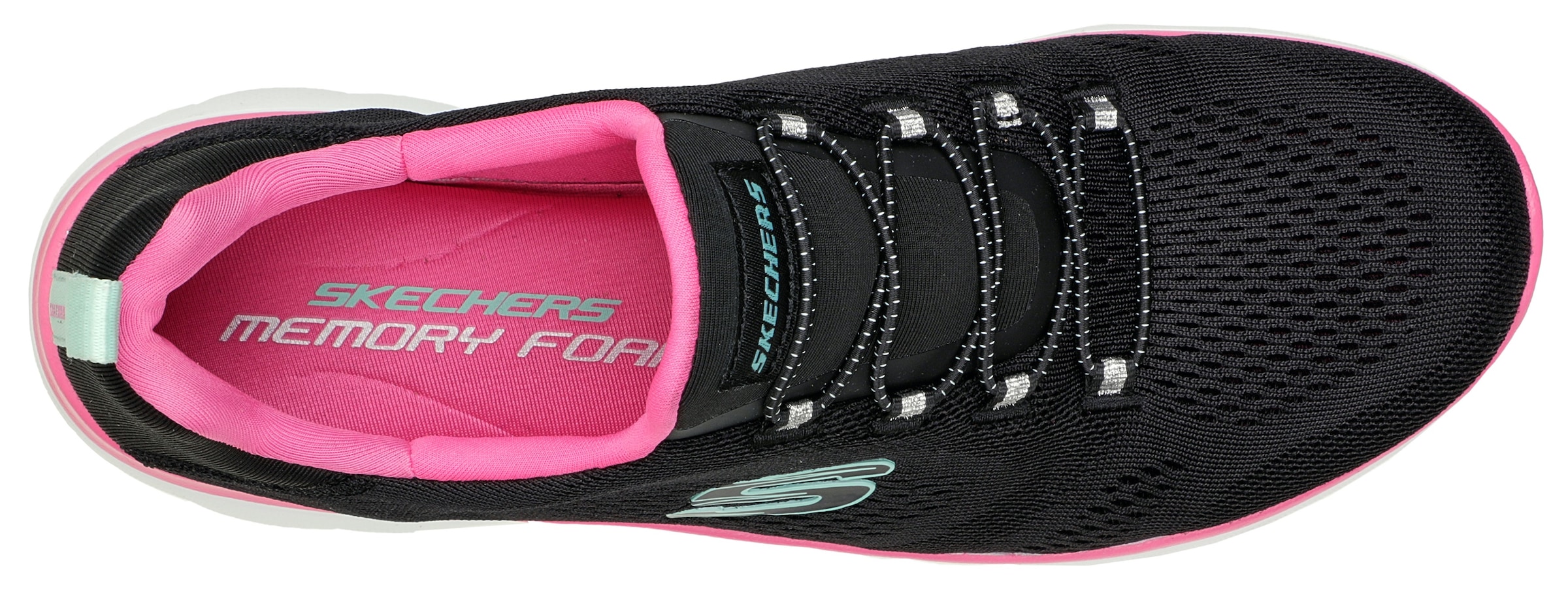Skechers Slip-On Sneaker »SUMMITS PERFECT VIEWS«, Freizeitschuh, Halbschuh für Maschinenwäsche geeignet