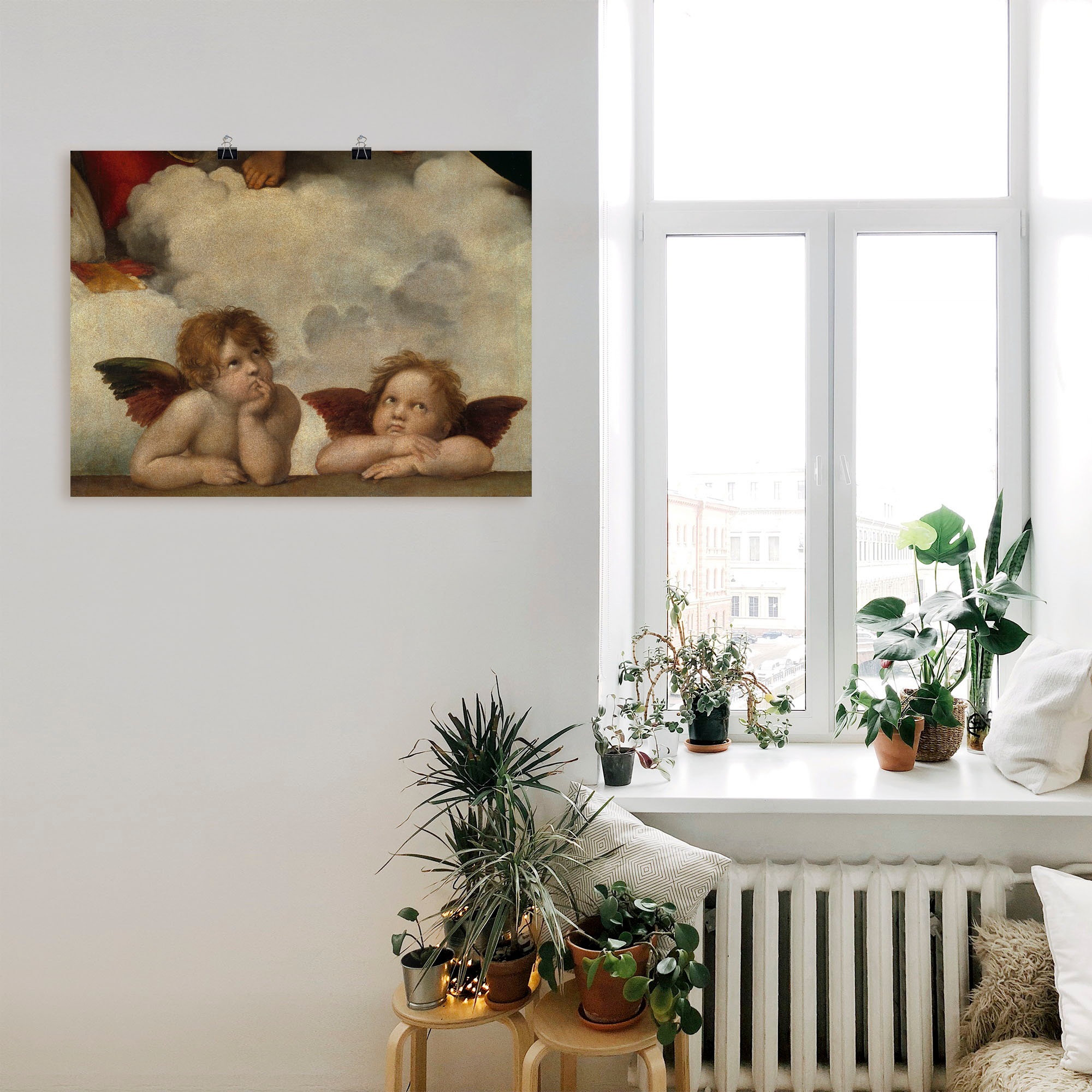 Artland Wandbild »Detail aus Die Sixtinische Madonna.«, Religion, (1 St.), als Leinwandbild, Poster, Wandaufkleber in verschied. Größen