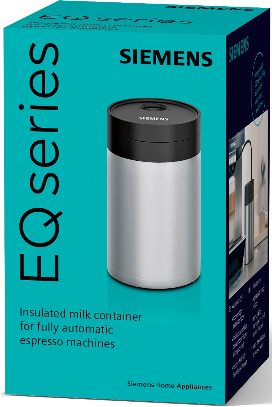 SIEMENS Isoliermilchbehälter »TZ80009N«, freshLock Deckel, 0,5 l, für alle Kaffeevollautomaten der EQ. Reihe