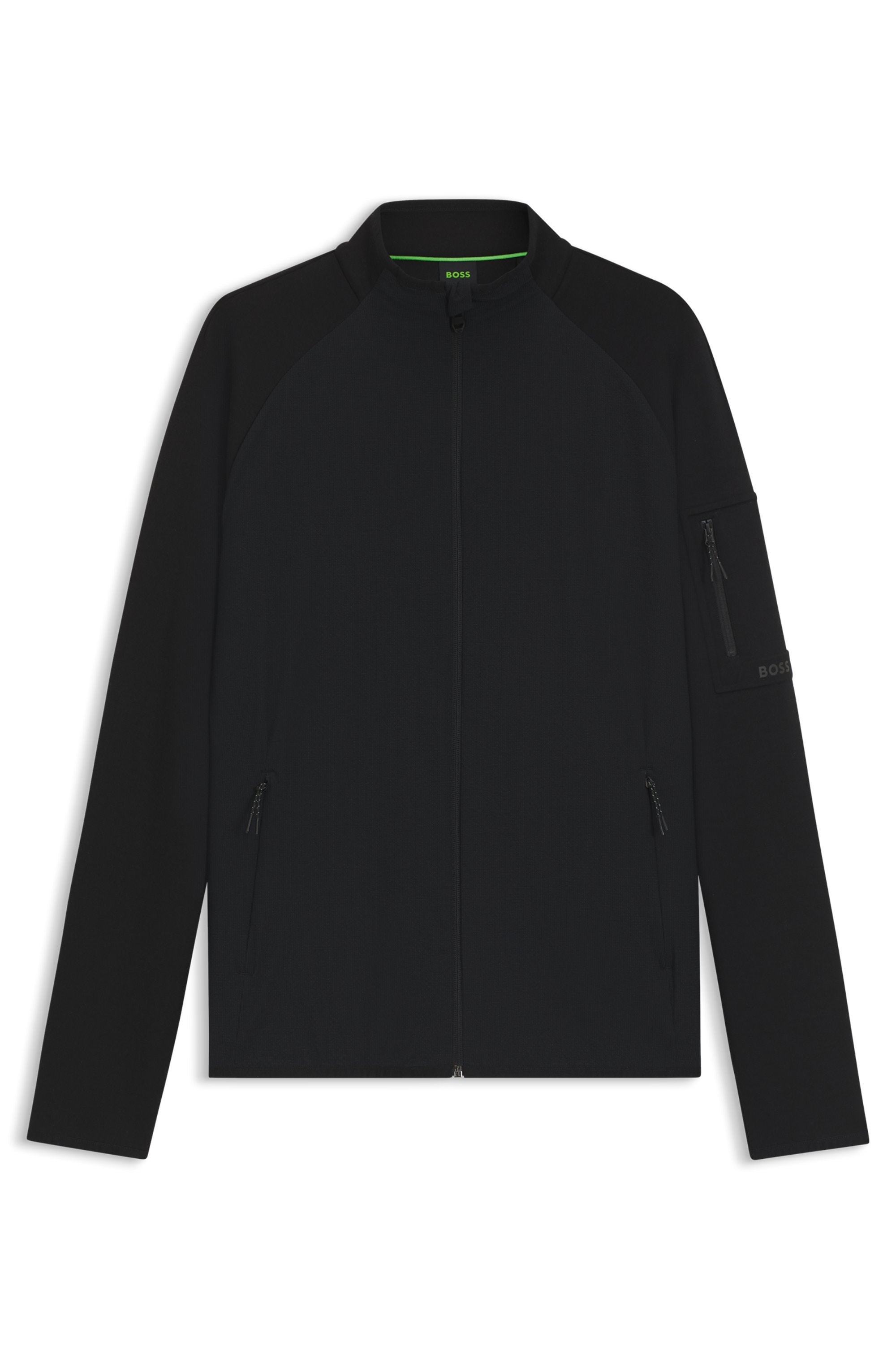 BOSS GREEN Sweatjacke »FZ Urban Tech«, mit dekorativen reflektierenden Details