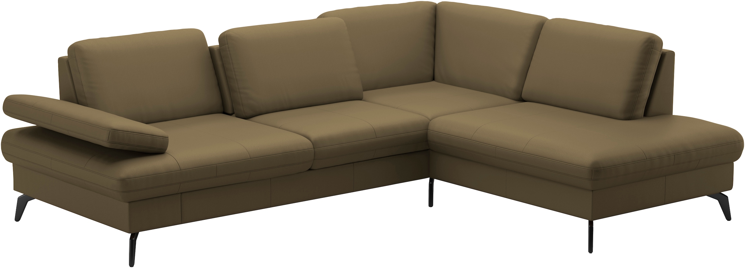sit&more Ecksofa »Morris L-Form, inkl. Sitztiefenverstellung«, wahlweise mit Armteilverstellung, Bettfunktion & Bettkasten