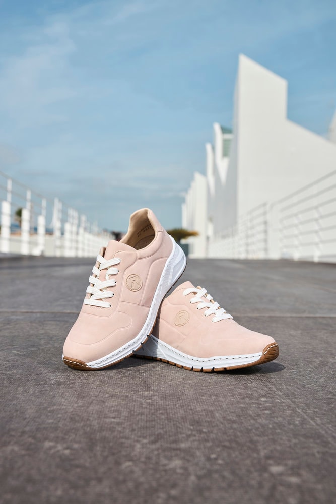 Rieker Sneaker  mit MemoSoft-Innensohle, Freizeitschuh, Halbschuh, Schnürschuh