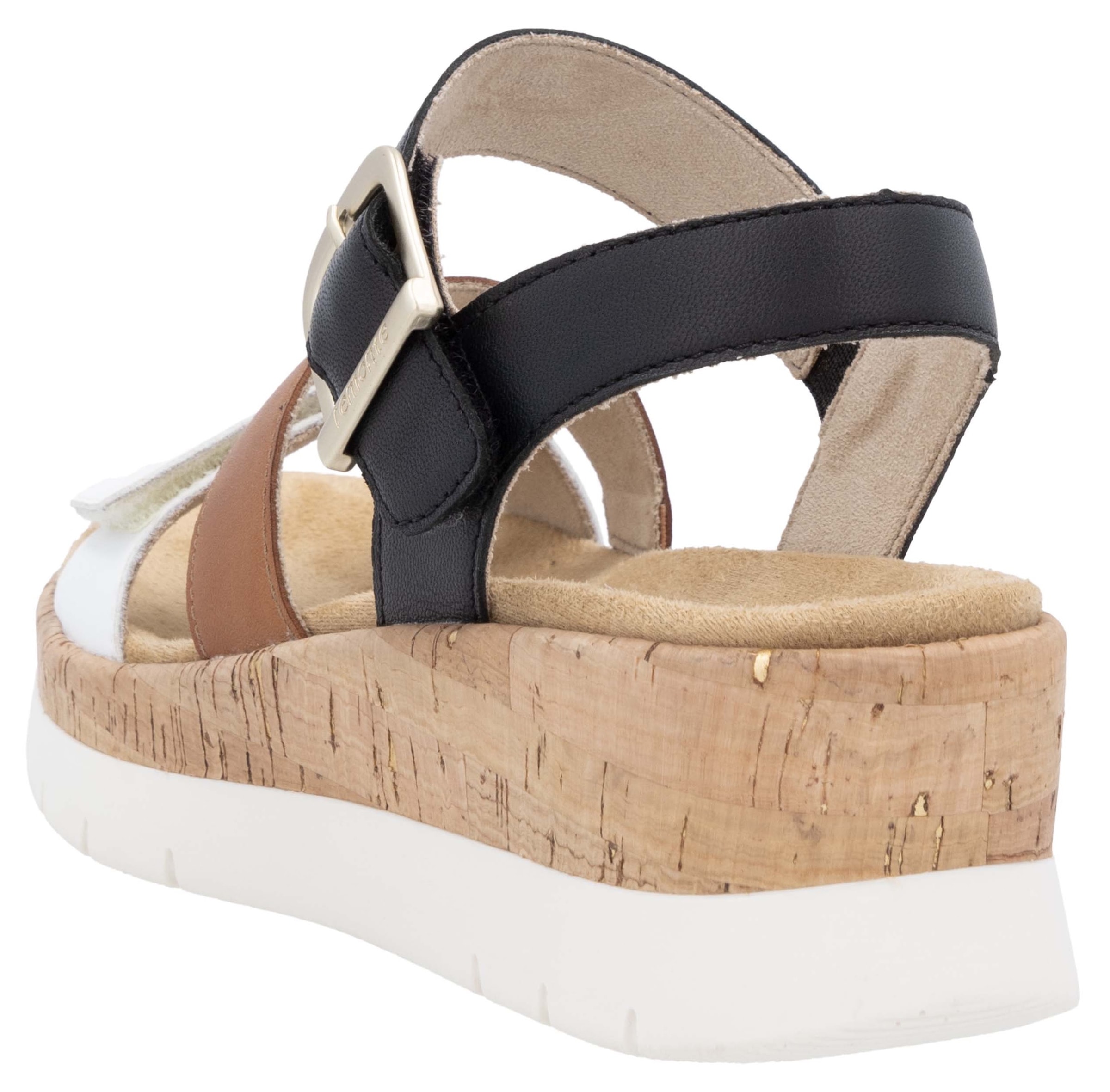 Remonte Keilsandalette, Riemchensandale, Sommerschuh, Bequemschuh mit Zierschnalle