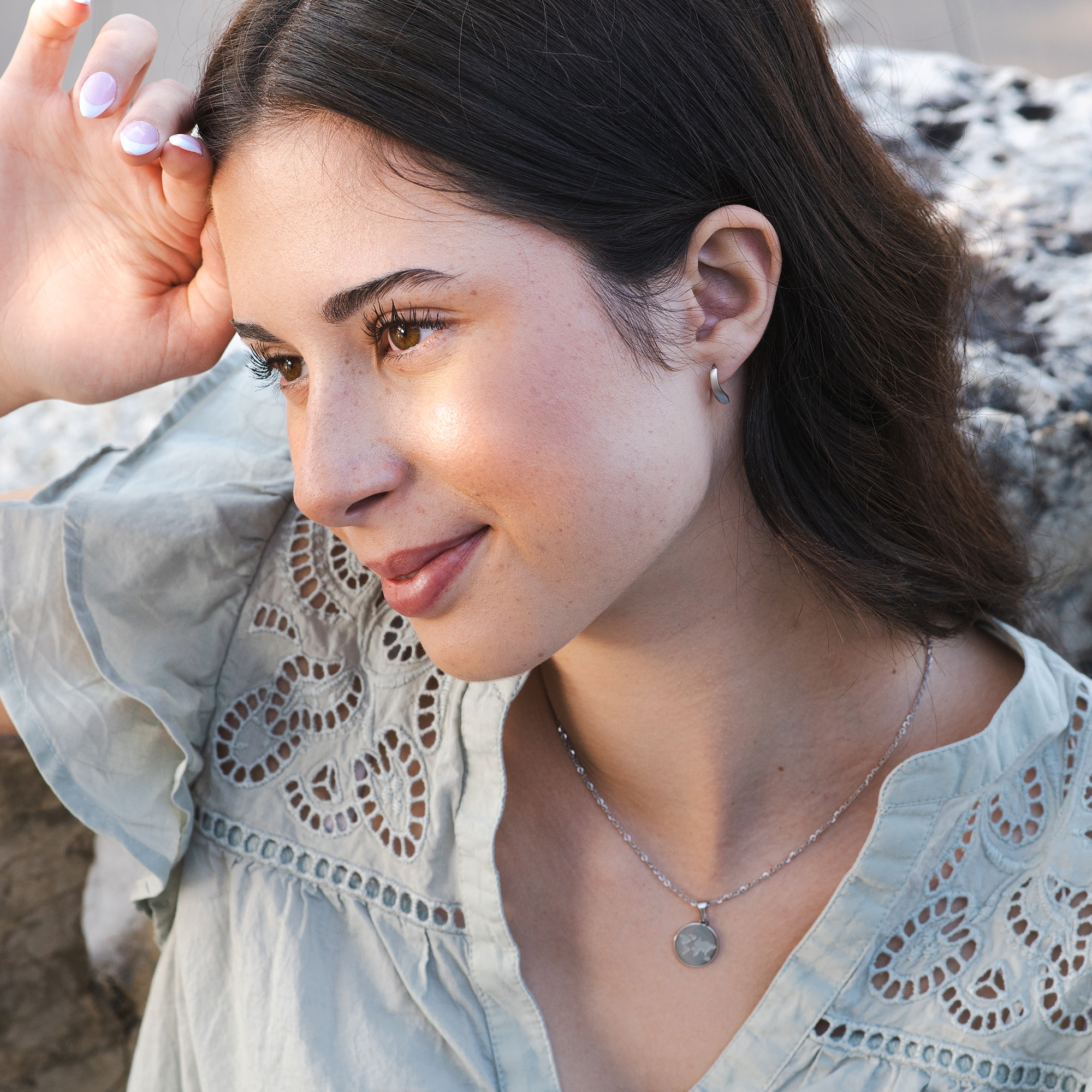 Adelia´s Paar Creolen »Damen Ohrringe ¿ Creole aus 925 Silber«