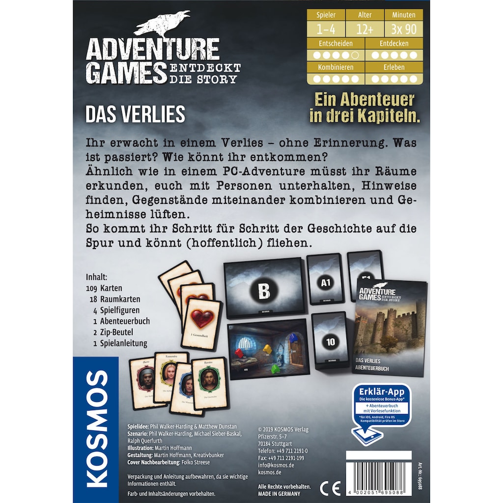 Kosmos Spiel »Adventure Games - Das Verlies«
